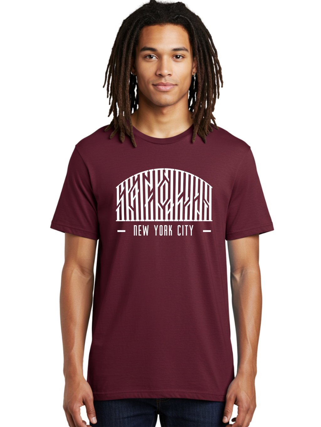 New-York-City Men'S Graphic Tee, 100% Cotton, Comfortable Casual Summer Wear, Machine Washable, New York City, Brooklyn Bridge, Cityscape, Urban Landscape, Iconic Landmarks, Nyc, Bridge Design, Modern Architecture, City View Aac157