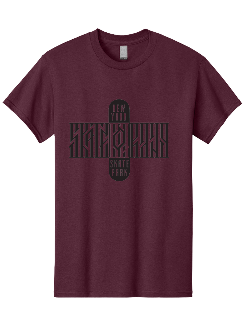 New-York-Skate-Park-1 Men'S Graphic Tee, 100% Cotton, Comfortable Casual Summer Wear, Machine Washable, Skateboard Logo, Skate Park Design, New York Skate Culture, Streetwear Graphics, Skateboarding Lifestyle, Graphic Design Elements, Aac158