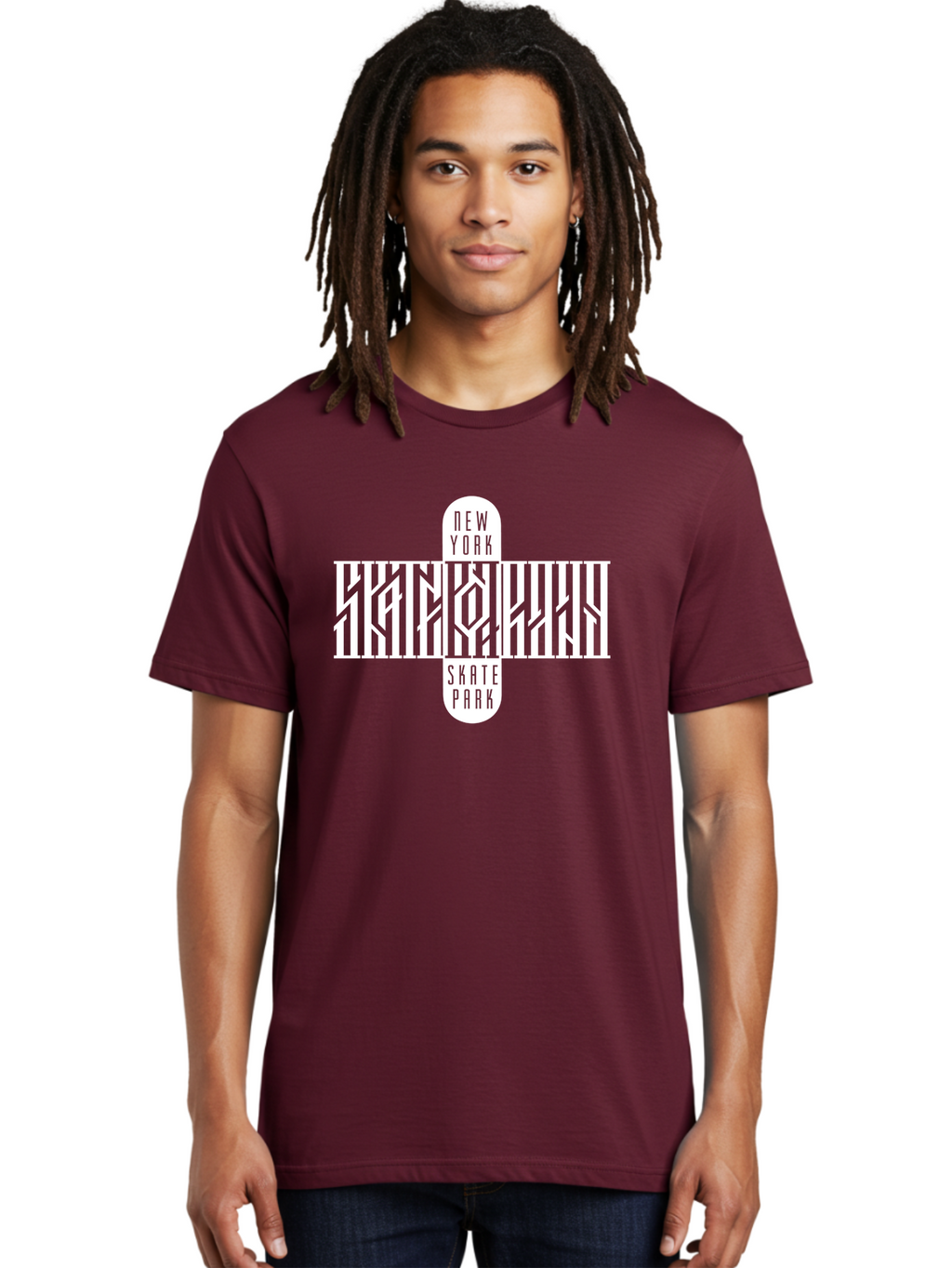New-York-Skate-Park Men'S Graphic Tee, 100% Cotton, Comfortable Casual Summer Wear, Machine Washable, Skateboarding, Skate Park, New York, Street Art, Skate Culture, Urban Sports, Skateboard Graphics, Skateboarding Community, Action Sports Aac159