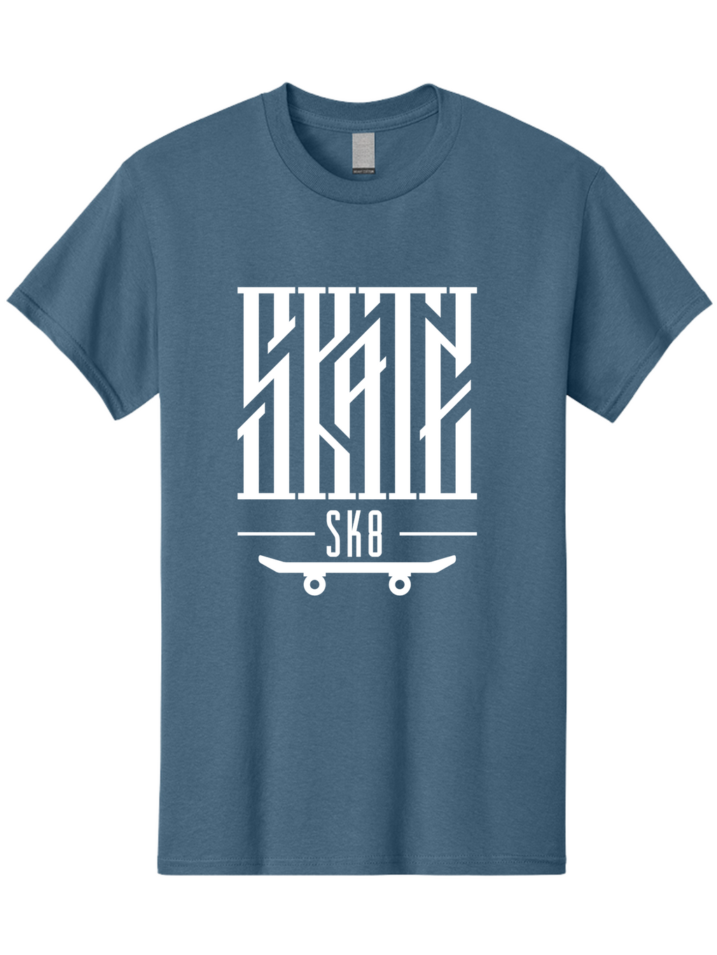 Sk8-1 Men'S Graphic Tee, 100% Cotton, Comfortable Casual Summer Wear, Machine Washable, Stylish Typography, Skateboard Culture, Sk8 Logo, White Graphics, Skateboarding Lifestyle, Streetwear Fashion, Graphic Design Aac160
