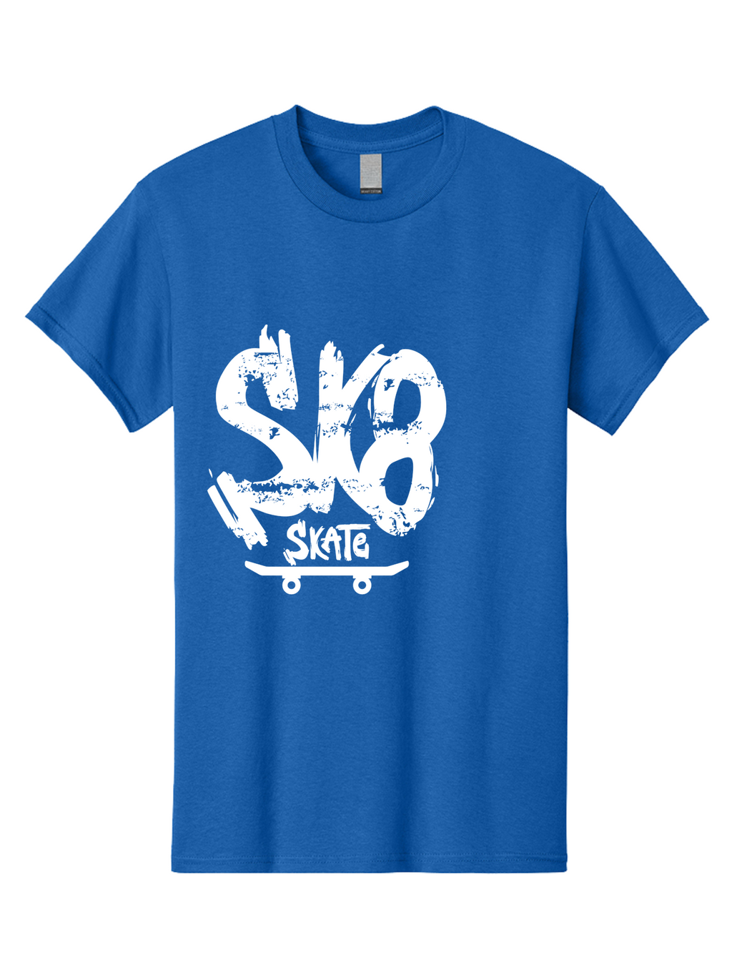 Sk8-2 Men'S Graphic Tee, 100% Cotton, Comfortable Casual Summer Wear, Machine Washable, Skateboarding Logo, Skate Culture, Streetwear Fashion, Action Sports, Skateboarding Brand, Edgy Design, Youth Lifestyle, Skateboard Graphics Aac161