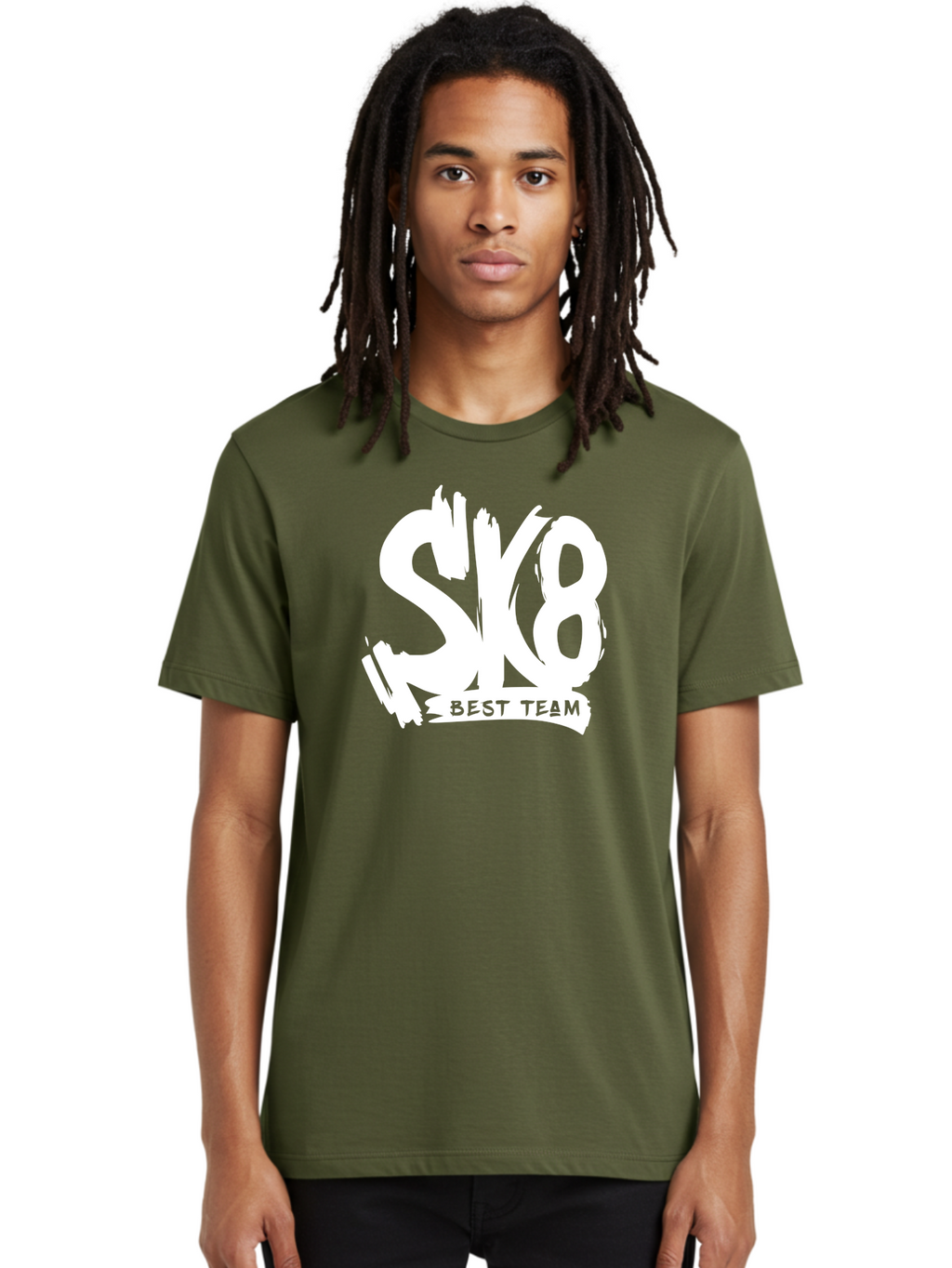 Sk8-Best-Team Men'S Graphic Tee, 100% Cotton, Comfortable Casual Summer Wear, Machine Washable, Action Sports Team Logo, Skateboarding Graphics, Team Spirit, Best Team Logo, Sports Branding, Team Identity, Skate Culture Aac164