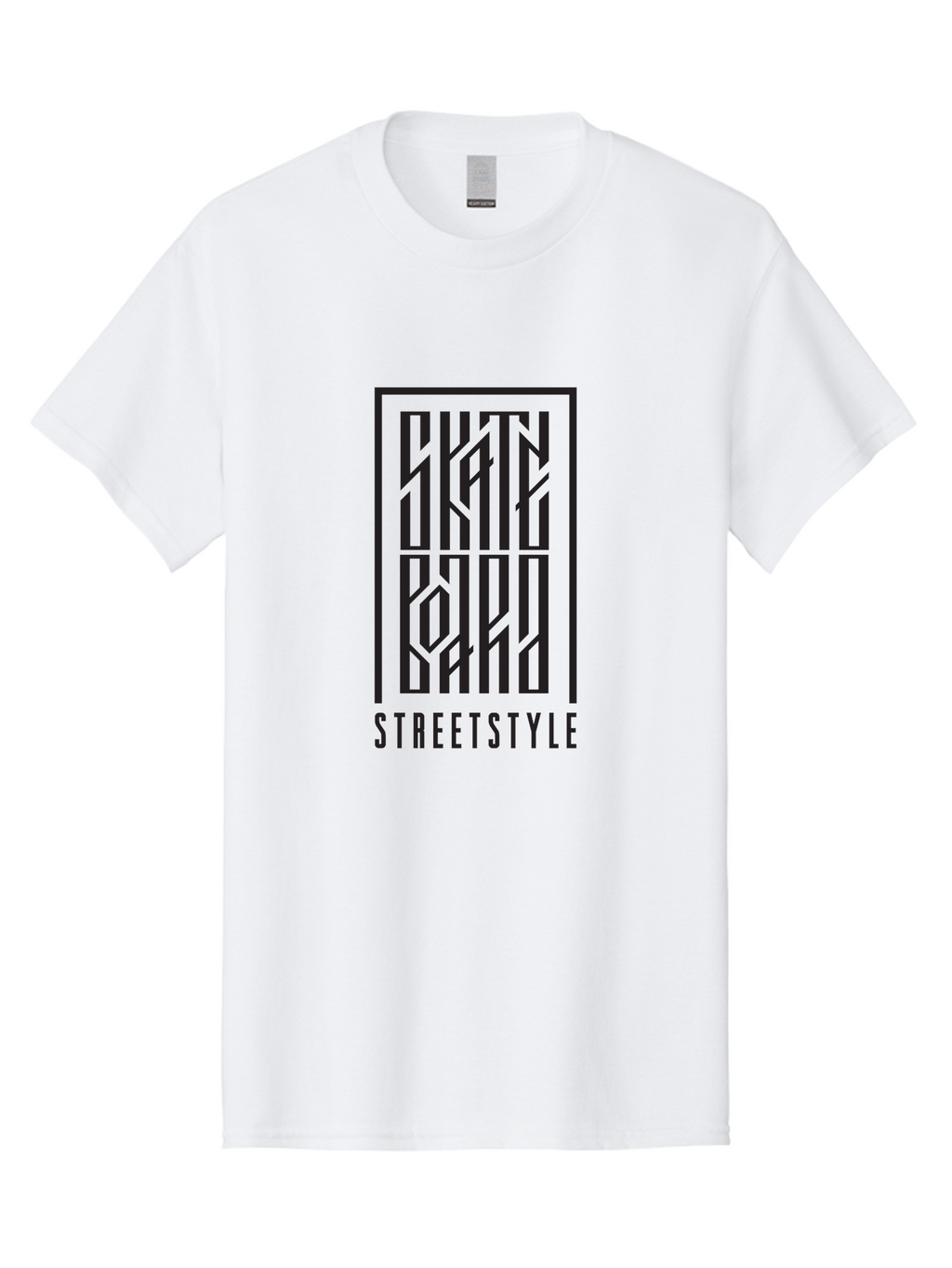 Skate-Board-Streetstyle Men'S Graphic Tee, 100% Cotton, Comfortable Casual Summer Wear, Machine Washable, Skateboard, Street Style, Urban Fashion, Skate Culture, Graphic Design, Typography, Skateboarding Lifestyle, Trendy Graphics, Aac168
