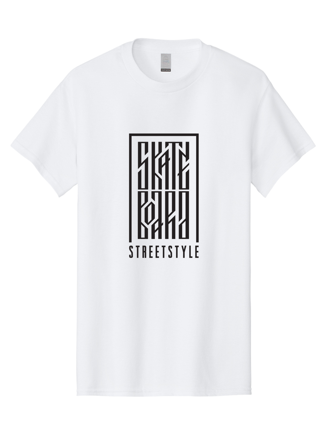 Skate-Board-Streetstyle Men'S Graphic Tee, 100% Cotton, Comfortable Casual Summer Wear, Machine Washable, Skateboard, Street Style, Urban Fashion, Skate Culture, Graphic Design, Typography, Skateboarding Lifestyle, Trendy Graphics, Aac168