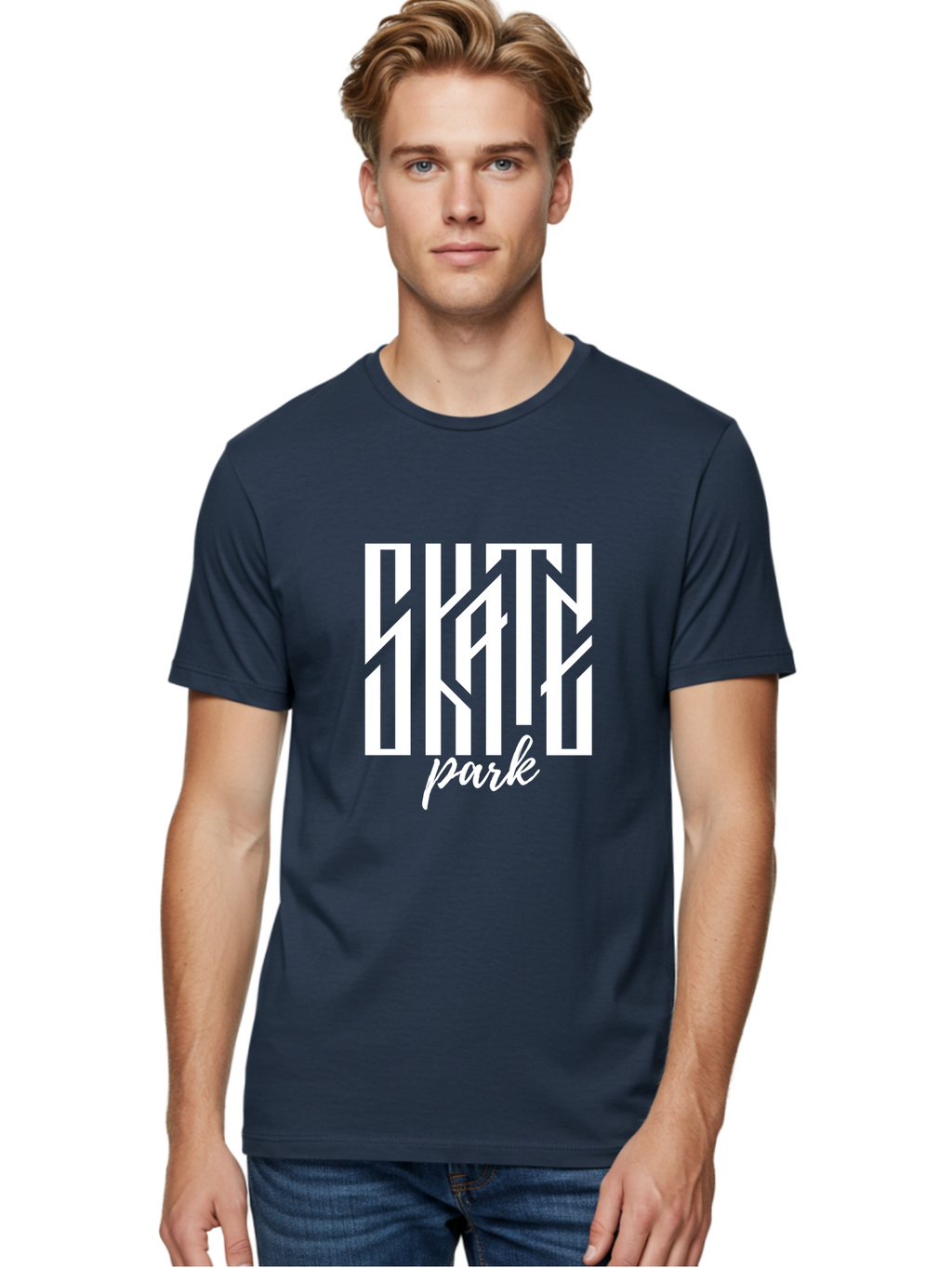 Skate-Park Men'S Graphic Tee, 100% Cotton, Comfortable Casual Summer Wear, Machine Washable, Skateboarding, Extreme Sports, Action Sports, Skate Culture, Streetwear Fashion, Skatepark Design, Urban Lifestyle, Skateboarding Community Aac170