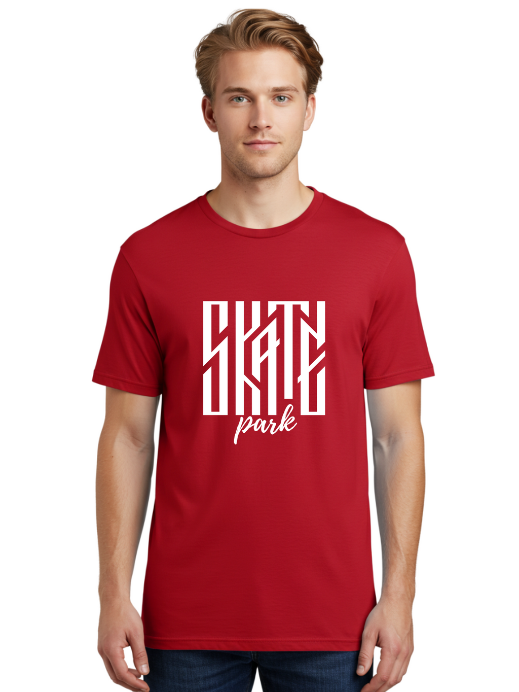 Skate-Park Men'S Graphic Tee, 100% Cotton, Comfortable Casual Summer Wear, Machine Washable, Skateboarding, Extreme Sports, Action Sports, Skate Culture, Streetwear Fashion, Skatepark Design, Urban Lifestyle, Skateboarding Community Aac170