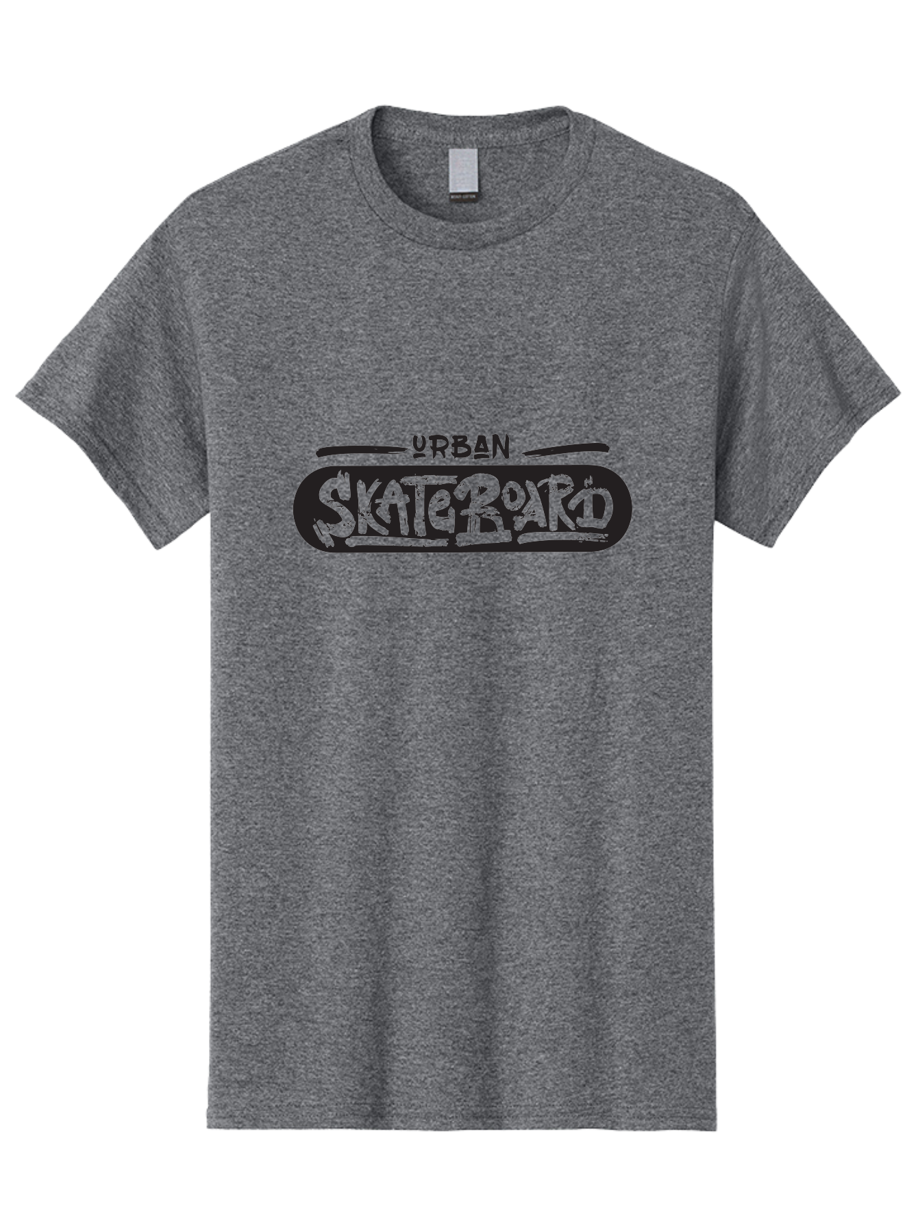 Urban-Skateboard-1 Men'S Graphic Tee, 100% Cotton, Comfortable Casual Summer Wear, Machine Washable, Skateboard Culture, Urban Skate, Streetwear Fashion, Graffiti Style, Action Sports, Extreme Sports, Youth Culture, Skateboarding Lifestyle, Aac173
