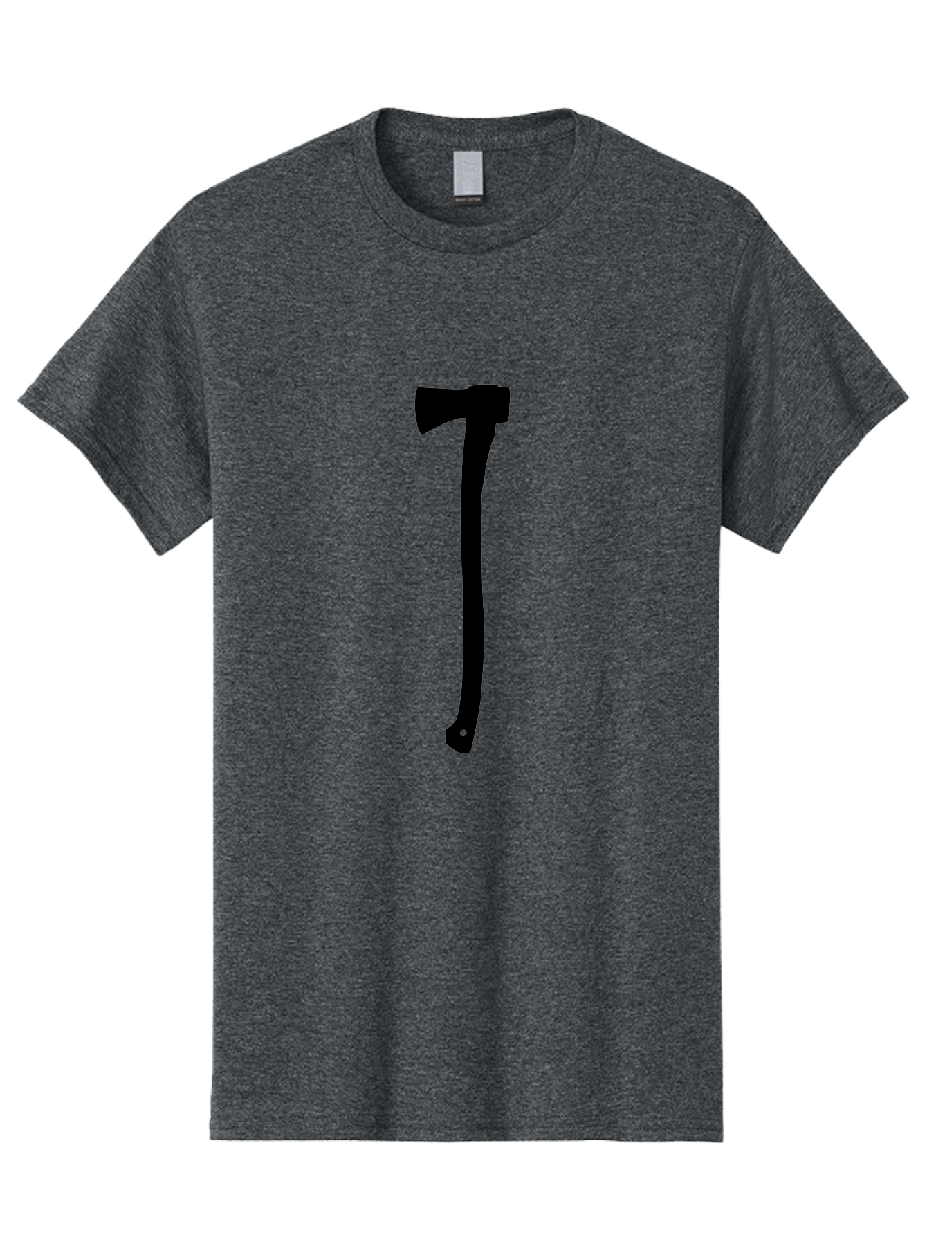 Axe Men'S Graphic Tee, 100% Cotton, Comfortable Casual Summer Wear, Machine Washable, Axe Silhouette, Black Axe, Hatchet Symbol, Lumberjack Tool, Chopping Axe, Camping Gear, Outdoor Equipment, Wilderness Survival Aac176