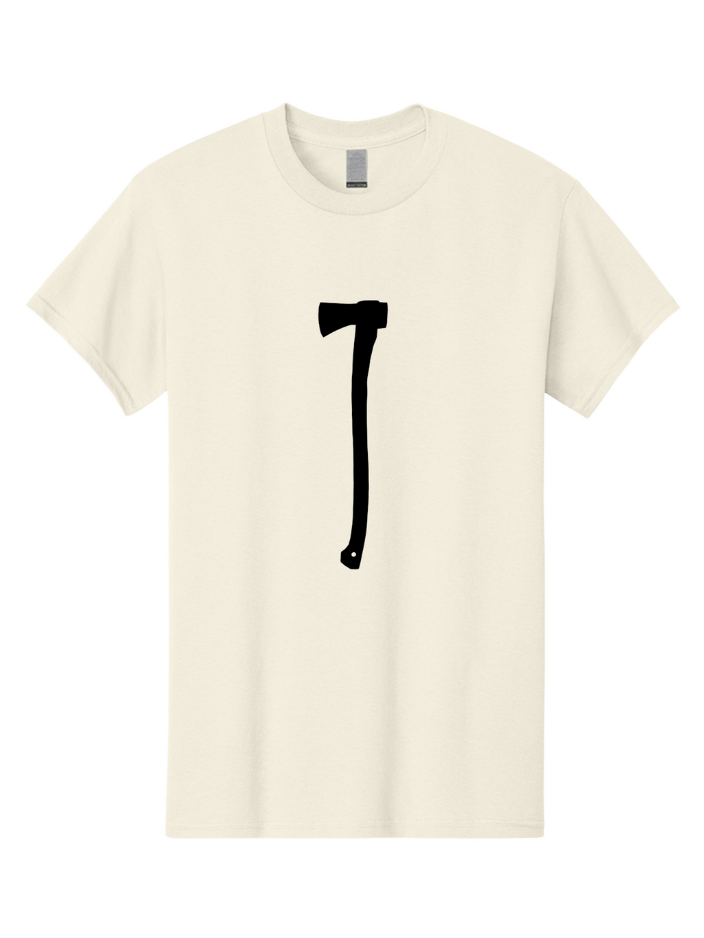 Axe Men'S Graphic Tee, 100% Cotton, Comfortable Casual Summer Wear, Machine Washable, Axe Silhouette, Black Axe, Hatchet Symbol, Lumberjack Tool, Chopping Axe, Camping Gear, Outdoor Equipment, Wilderness Survival Aac176