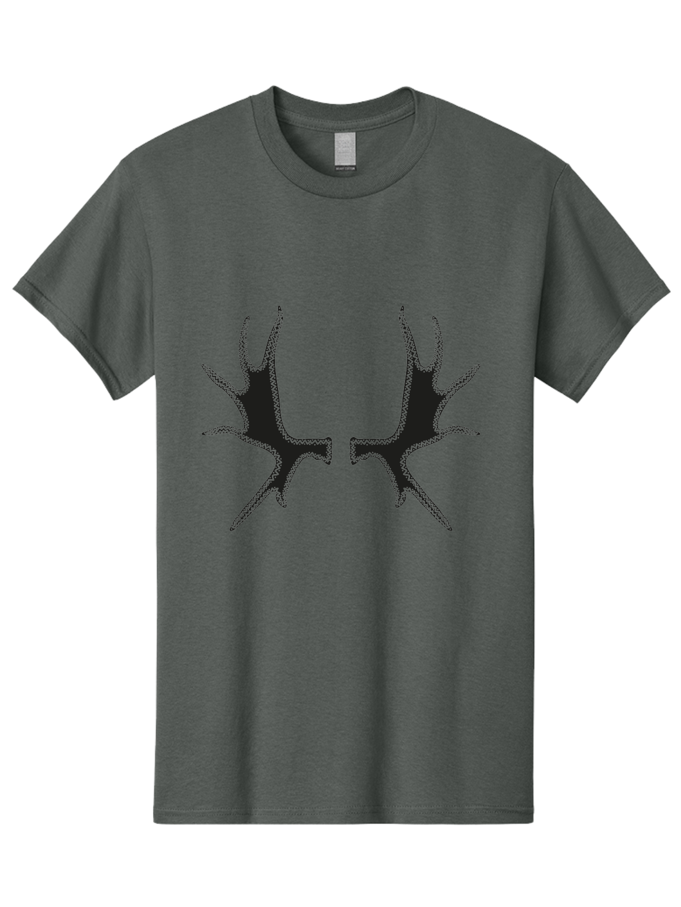 Bird-Tracks Men'S Graphic Tee, 100% Cotton, Comfortable Casual Summer Wear, Machine Washable, Handprint Art, Black Silhouettes, Finger Marks, Creative Designs, Abstract Shapes, Artistic Expressions, Unique Patterns Aac185