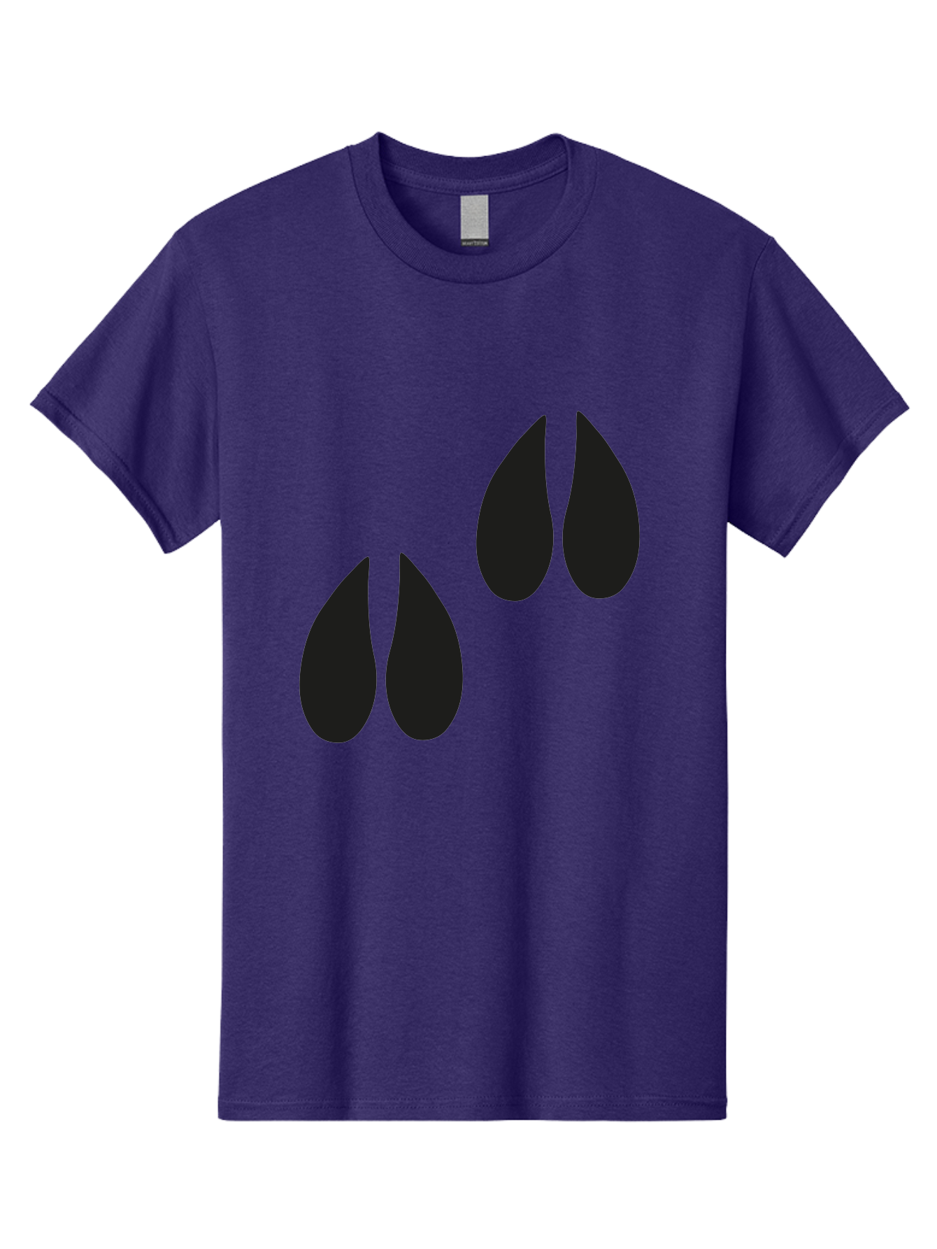 Black-Tears Men'S Graphic Tee, 100% Cotton, Comfortable Casual Summer Wear, Machine Washable, Water Drops, Black Silhouette, Teardrop Shape, Minimalist Design, Simple Graphics, Abstract Art, Black And Green Aac193