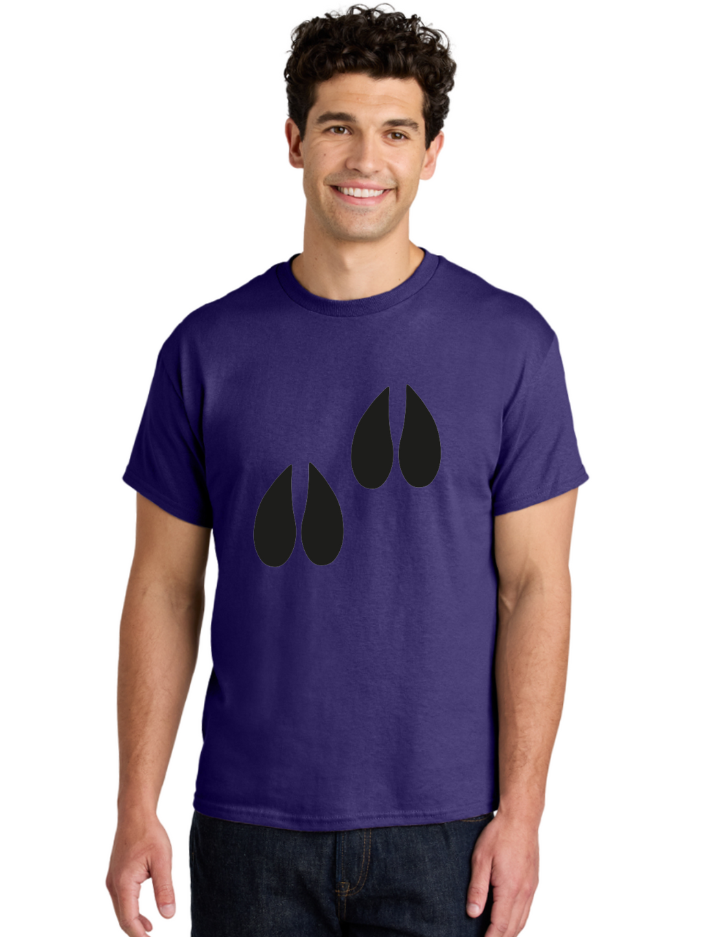 Black-Tears Men'S Graphic Tee, 100% Cotton, Comfortable Casual Summer Wear, Machine Washable, Water Drops, Black Silhouette, Teardrop Shape, Minimalist Design, Simple Graphics, Abstract Art, Black And Green Aac193