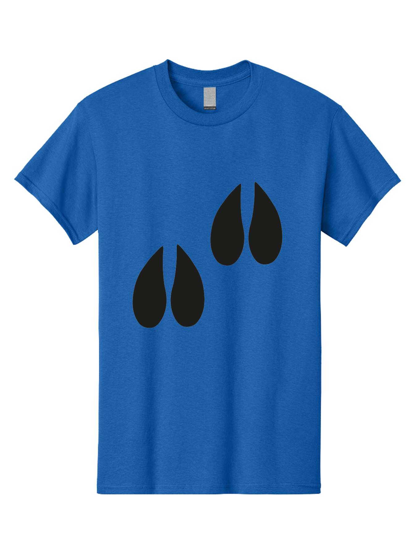 Black-Tears Men'S Graphic Tee, 100% Cotton, Comfortable Casual Summer Wear, Machine Washable, Water Drops, Black Silhouette, Teardrop Shape, Minimalist Design, Simple Graphics, Abstract Art, Black And Green Aac193
