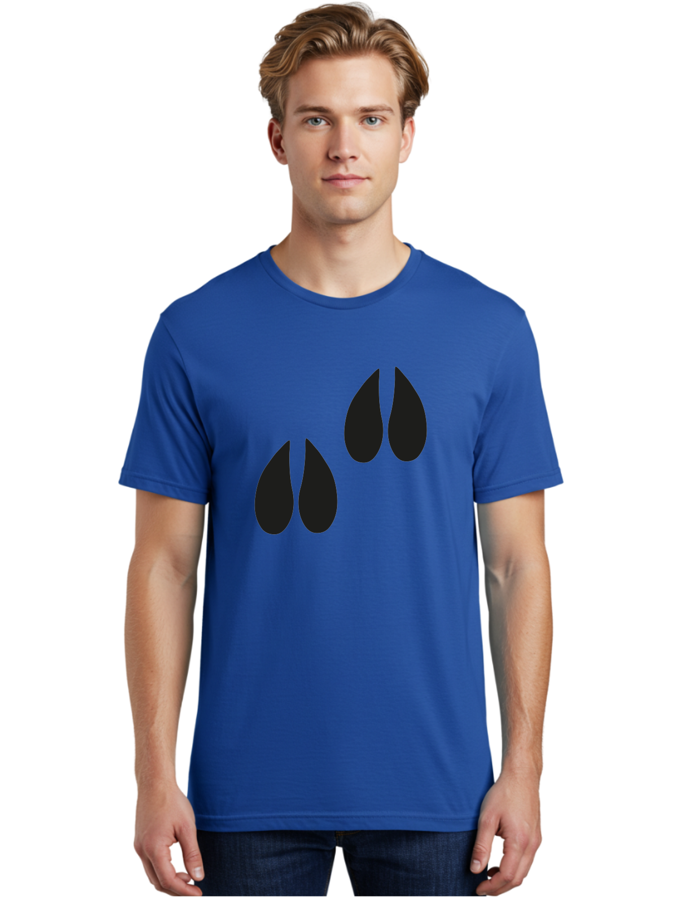 Black-Tears Men'S Graphic Tee, 100% Cotton, Comfortable Casual Summer Wear, Machine Washable, Water Drops, Black Silhouette, Teardrop Shape, Minimalist Design, Simple Graphics, Abstract Art, Black And Green Aac193