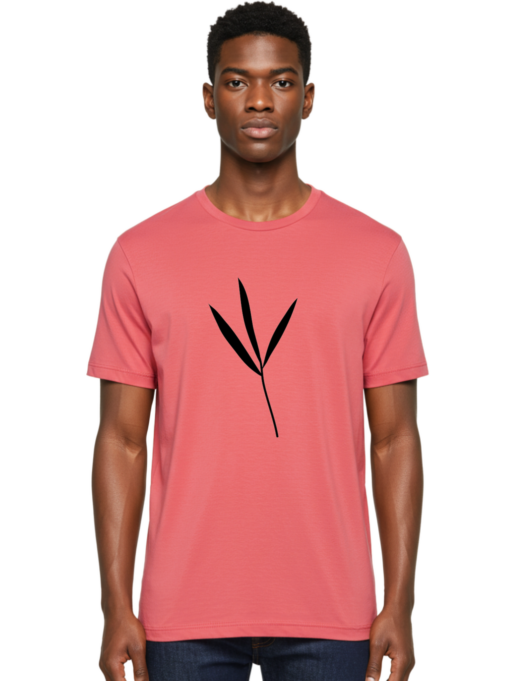 Cannabis-Leaf Men'S Graphic Tee, 100% Cotton, Comfortable Casual Summer Wear, Machine Washable, Cannabis Leaf, Marijuana Symbol, Black Silhouette, Three Leaves, Leafy Greens, Cannabis Culture, Pot Leaf, Weed Icon Aac201