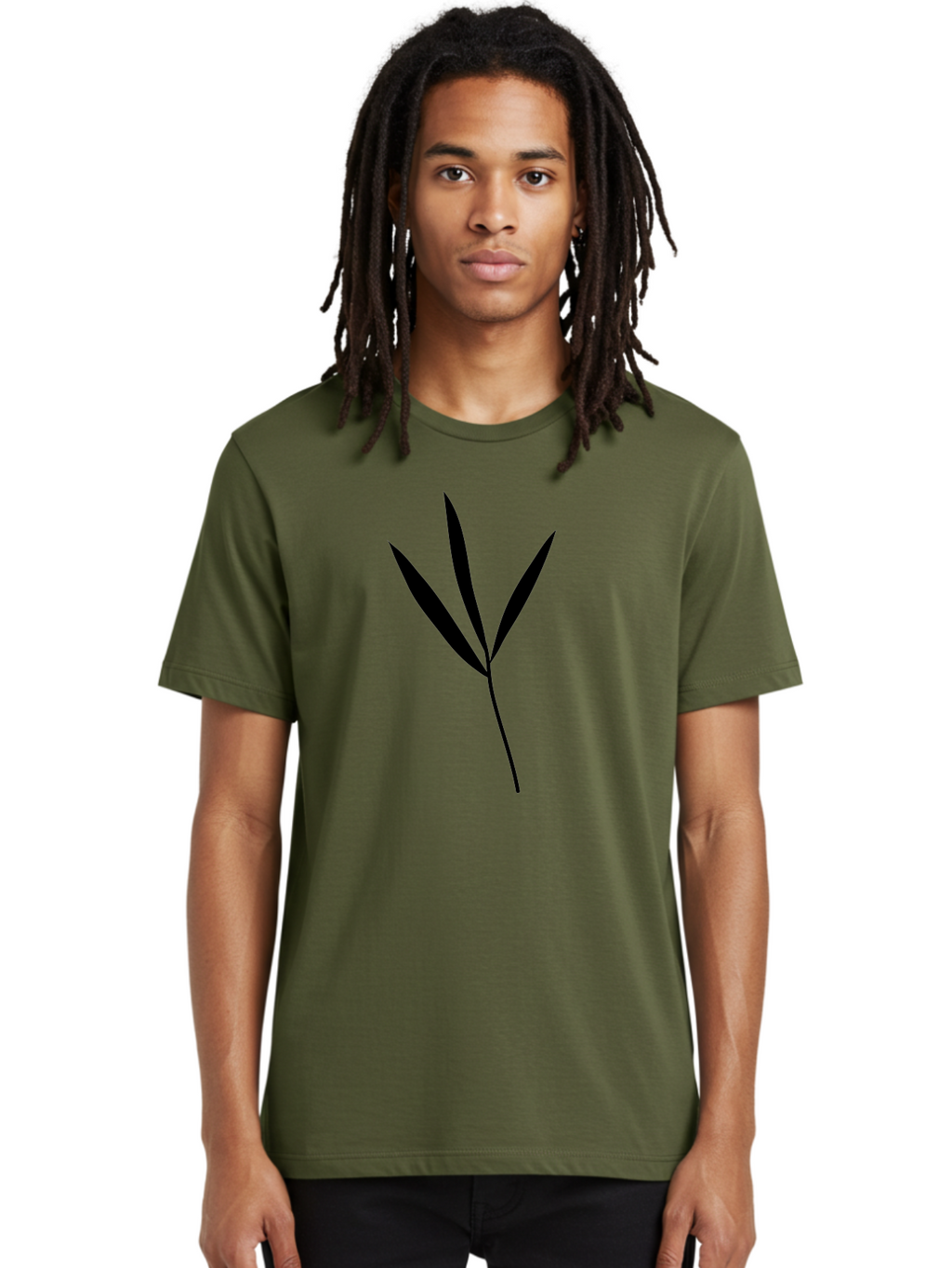 Cannabis-Leaf Men'S Graphic Tee, 100% Cotton, Comfortable Casual Summer Wear, Machine Washable, Cannabis Leaf, Marijuana Symbol, Black Silhouette, Three Leaves, Leafy Greens, Cannabis Culture, Pot Leaf, Weed Icon Aac201