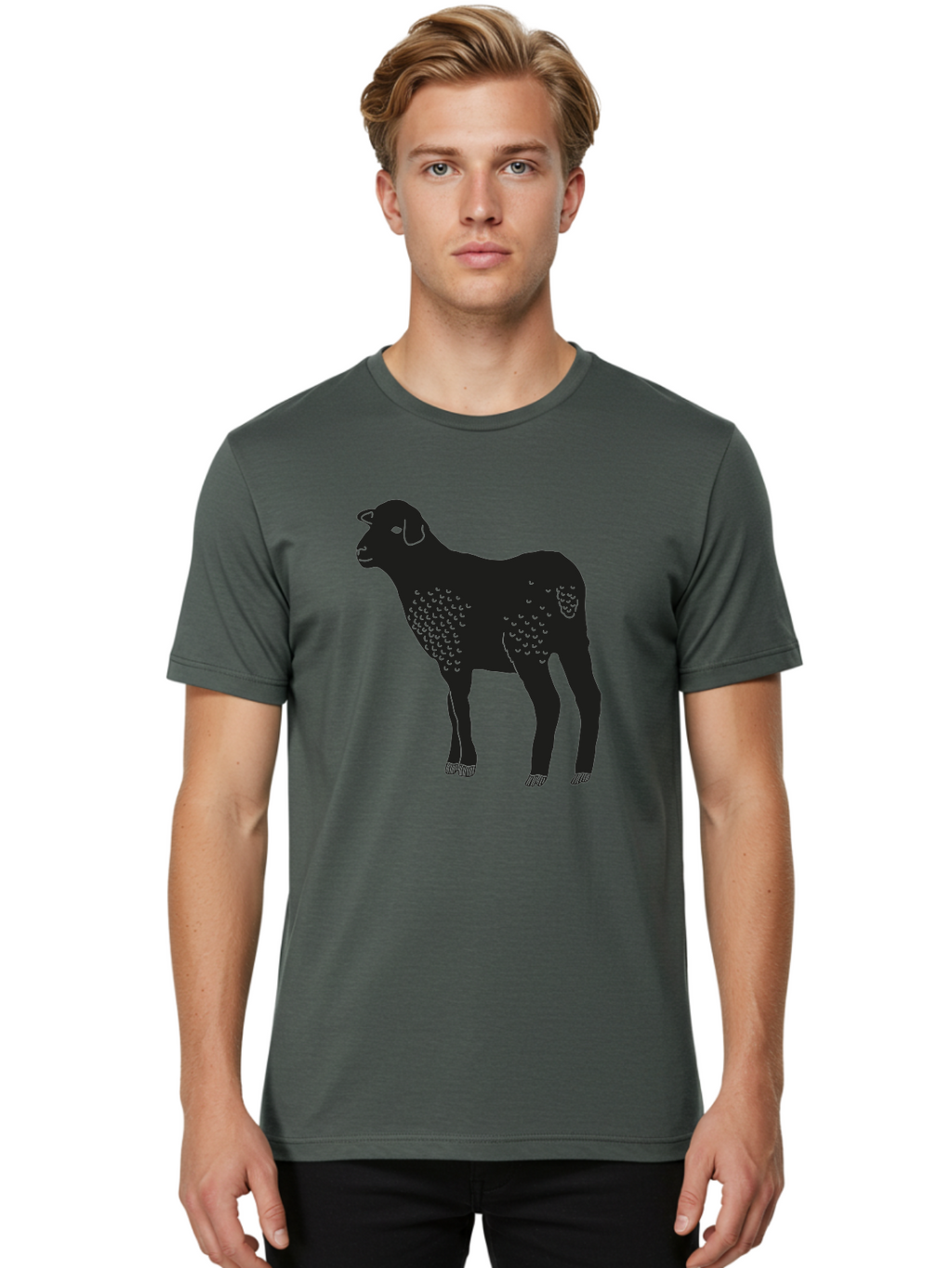 Jacob-Sheep Men'S Graphic Tee, 100% Cotton, Comfortable Casual Summer Wear, Machine Washable, Spotty Sheep, Livestock Animal, Farm Animal, Sheep Breed, Jacob Sheep, Spotted Fur, Agricultural Icon, Farm Graphic Aac216
