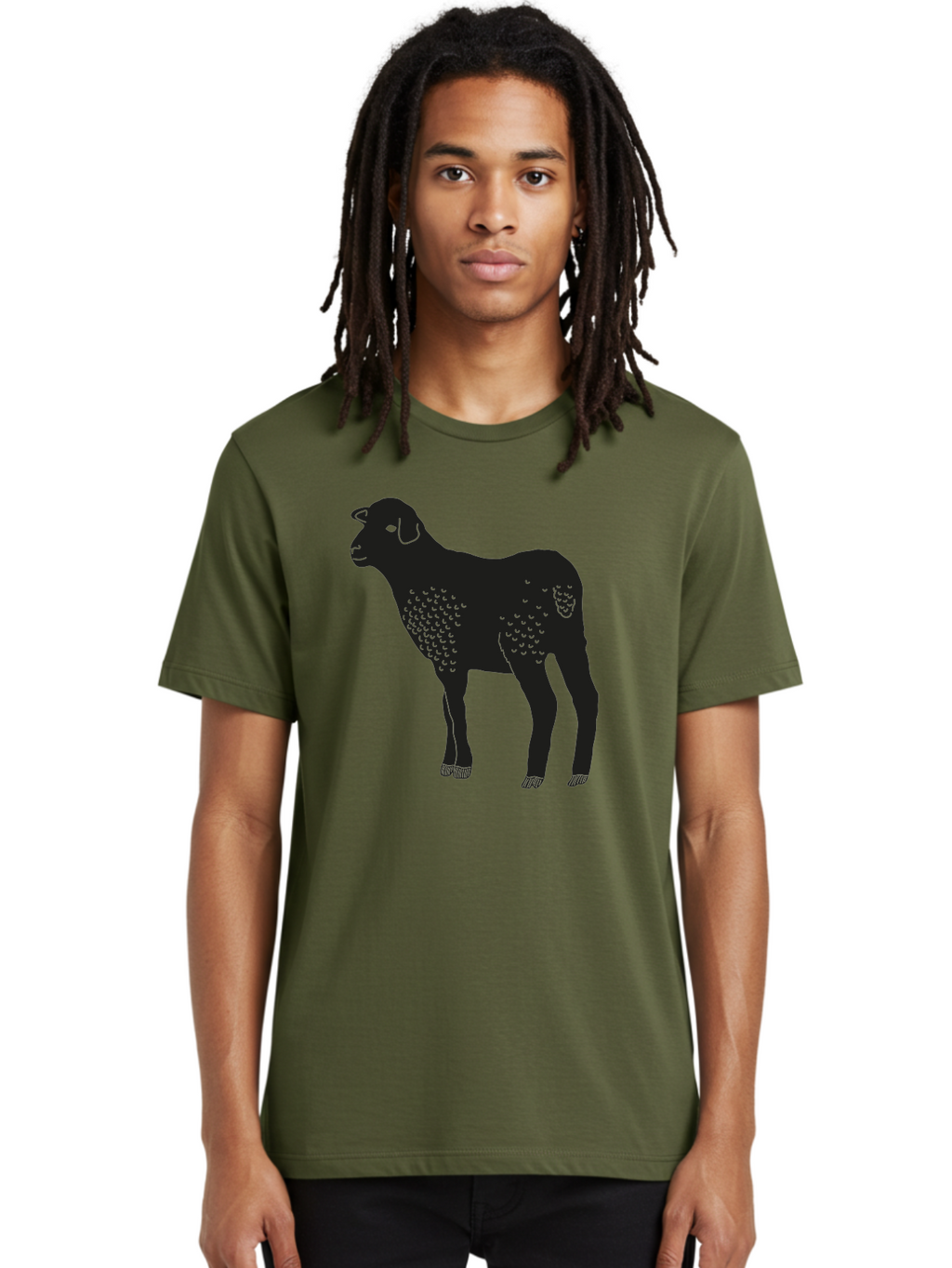 Jacob-Sheep Men'S Graphic Tee, 100% Cotton, Comfortable Casual Summer Wear, Machine Washable, Spotty Sheep, Livestock Animal, Farm Animal, Sheep Breed, Jacob Sheep, Spotted Fur, Agricultural Icon, Farm Graphic Aac216