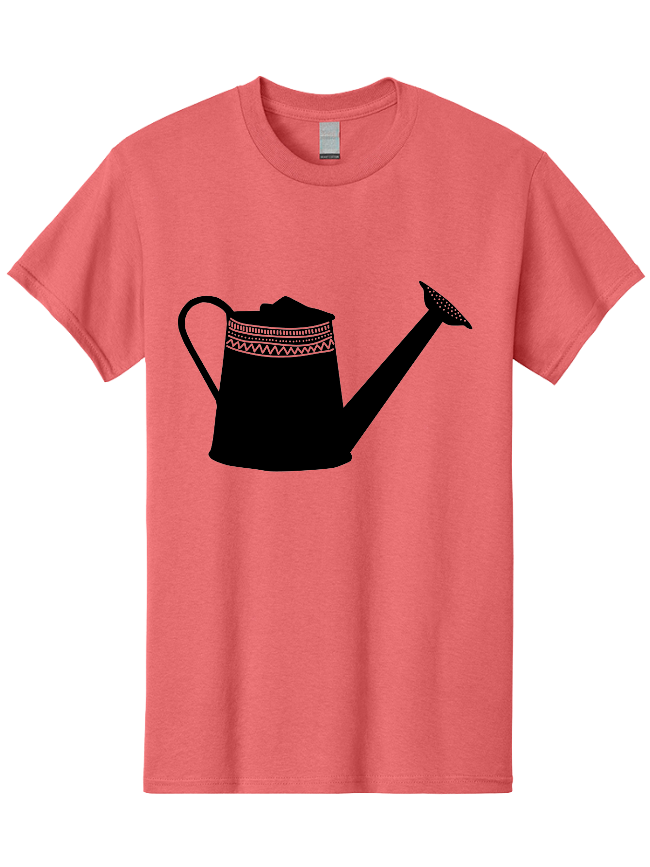 Watering-Can Men'S Graphic Tee, 100% Cotton, Comfortable Casual Summer Wear, Machine Washable, Watering Can, Gardening Tools, Nursery Equipment, Decorative Patterns, Geometric Designs, Garden Care, Plant Watering Aac248