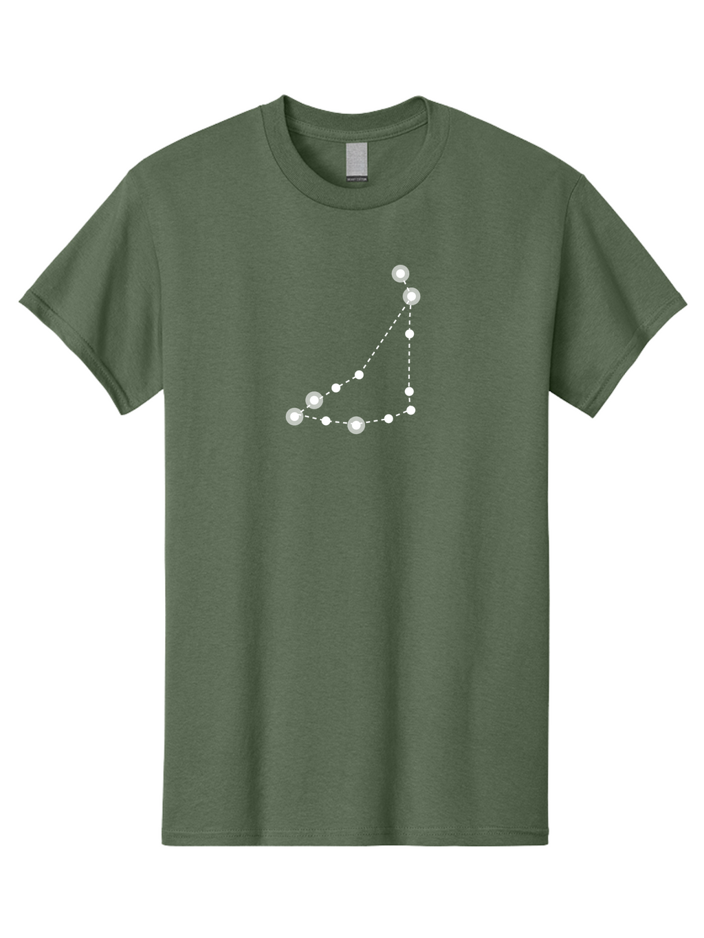 Constellation-Pattern-1 Men'S Graphic Tee, 100% Cotton, Comfortable Casual Summer Wear, Machine Washable, Constellation, White Stars, Dotted Lines, Celestial Map, Astronomy, Night Sky, Star Pattern, Zodiac Signs Aac285