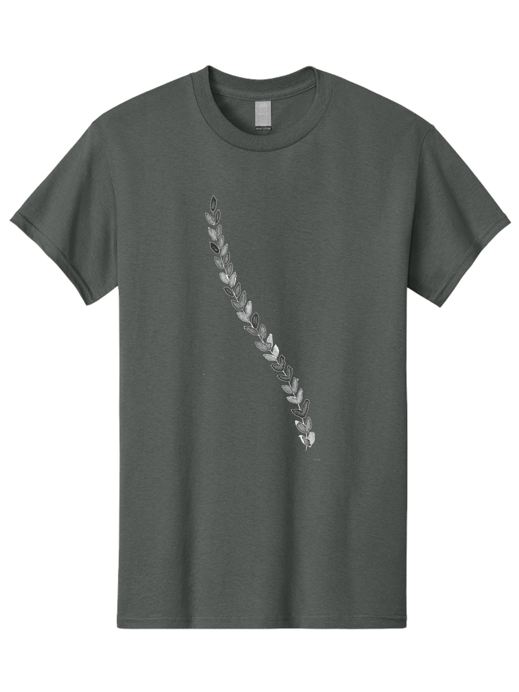 Leaves Men'S Graphic Tee, 100% Cotton, Comfortable Casual Summer Wear, Machine Washable, Laurel Wreath, Leafy Garland, Purple Leaves, Digital Illustration, Graphic Design, Symbol Of Honor, Award Decoration, Vintage Style Aac332