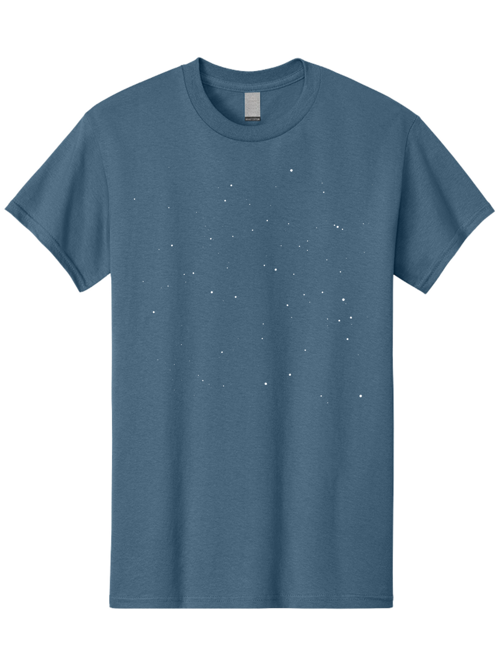 White-Stars Men'S Graphic Tee, 100% Cotton, Comfortable Casual Summer Wear, Machine Washable, Snowflakes Falling, Winter Scene, Festive Atmosphere, White Snow, Delicate Flakes, Snowfall Effect Aac364