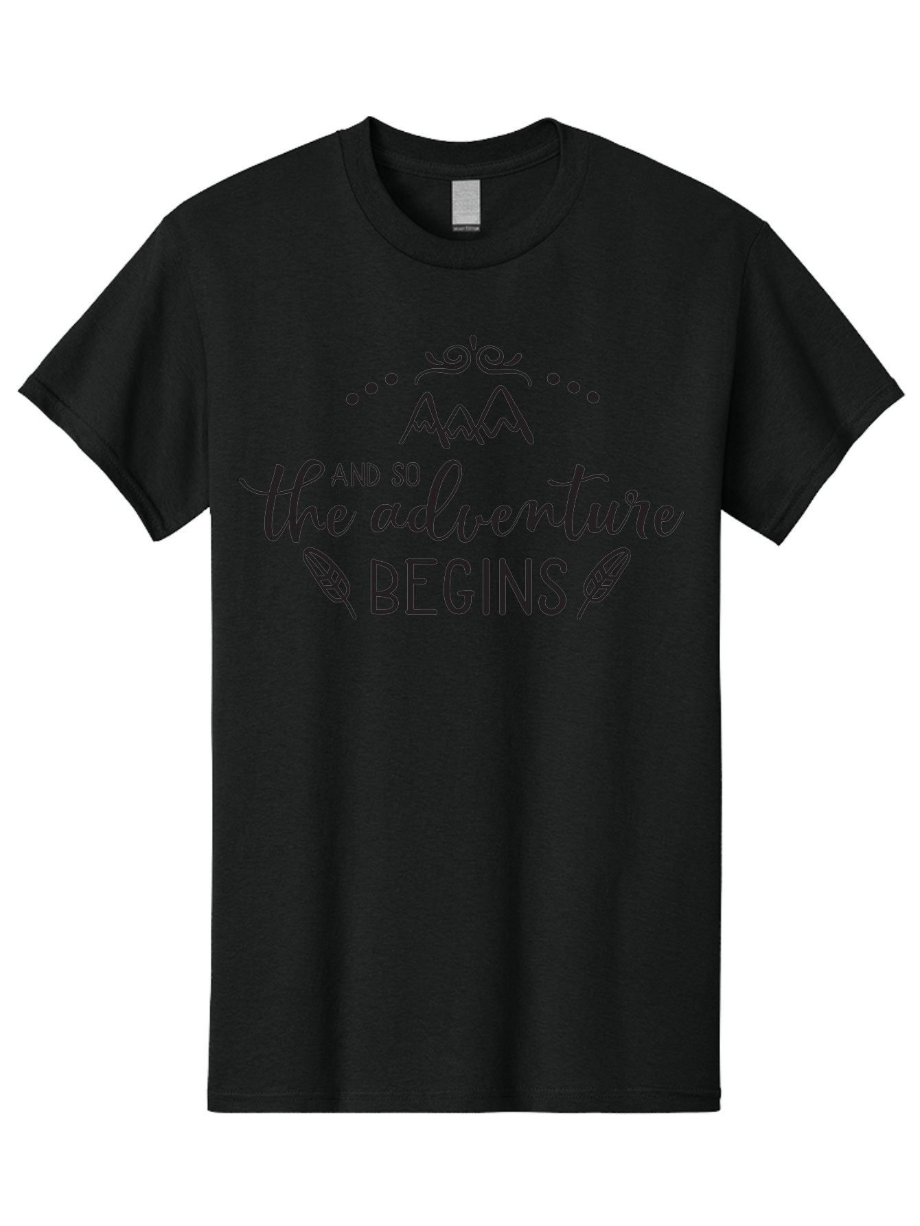 And-So-The-Adventure-Begins Men'S Graphic Tee, 100% Cotton, Comfortable Casual Summer Wear, Machine Washable, Motivational Quote, Adventure Inspiration, Travel, Adventure Begins, Explore, Wanderlust, Outdoor Enthusiast, Inspirational Saying, Aac471
