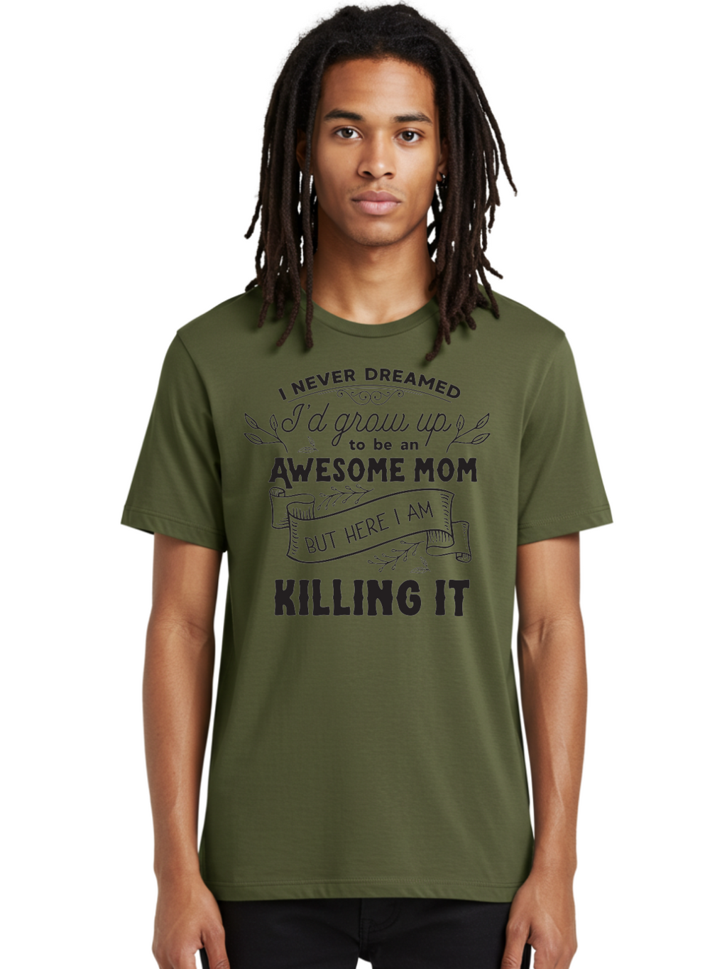 Awesome-Mom-Quote Men'S Graphic Tee, 100% Cotton, Comfortable Casual Summer Wear, Machine Washable, Awesome Mom Quote, Mom Life, Mom Humor, Motherhood, Inspirational Quote, Funny Mom Quote, Mom Pride, Empowerment Aac480
