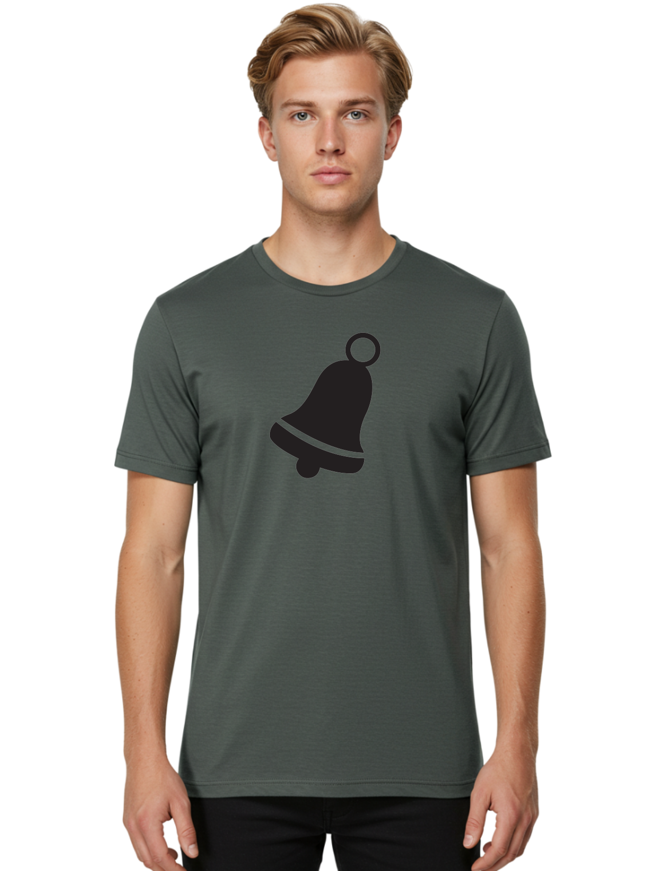 Bell-Icon Men'S Graphic Tee, 100% Cotton, Comfortable Casual Summer Wear, Machine Washable, Notification Symbol, Alert Icon, Reminder Sign, Notification Bell, Message Alert, Bell Notification, Social Media Notification, App Notification Aac509