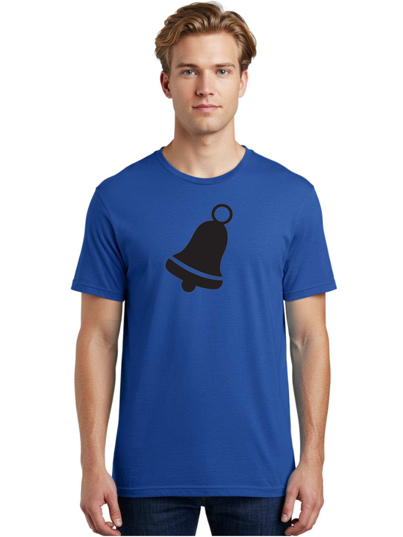 Bell-Icon Men'S Graphic Tee, 100% Cotton, Comfortable Casual Summer Wear, Machine Washable, Notification Symbol, Alert Icon, Reminder Sign, Notification Bell, Message Alert, Bell Notification, Social Media Notification, App Notification Aac509