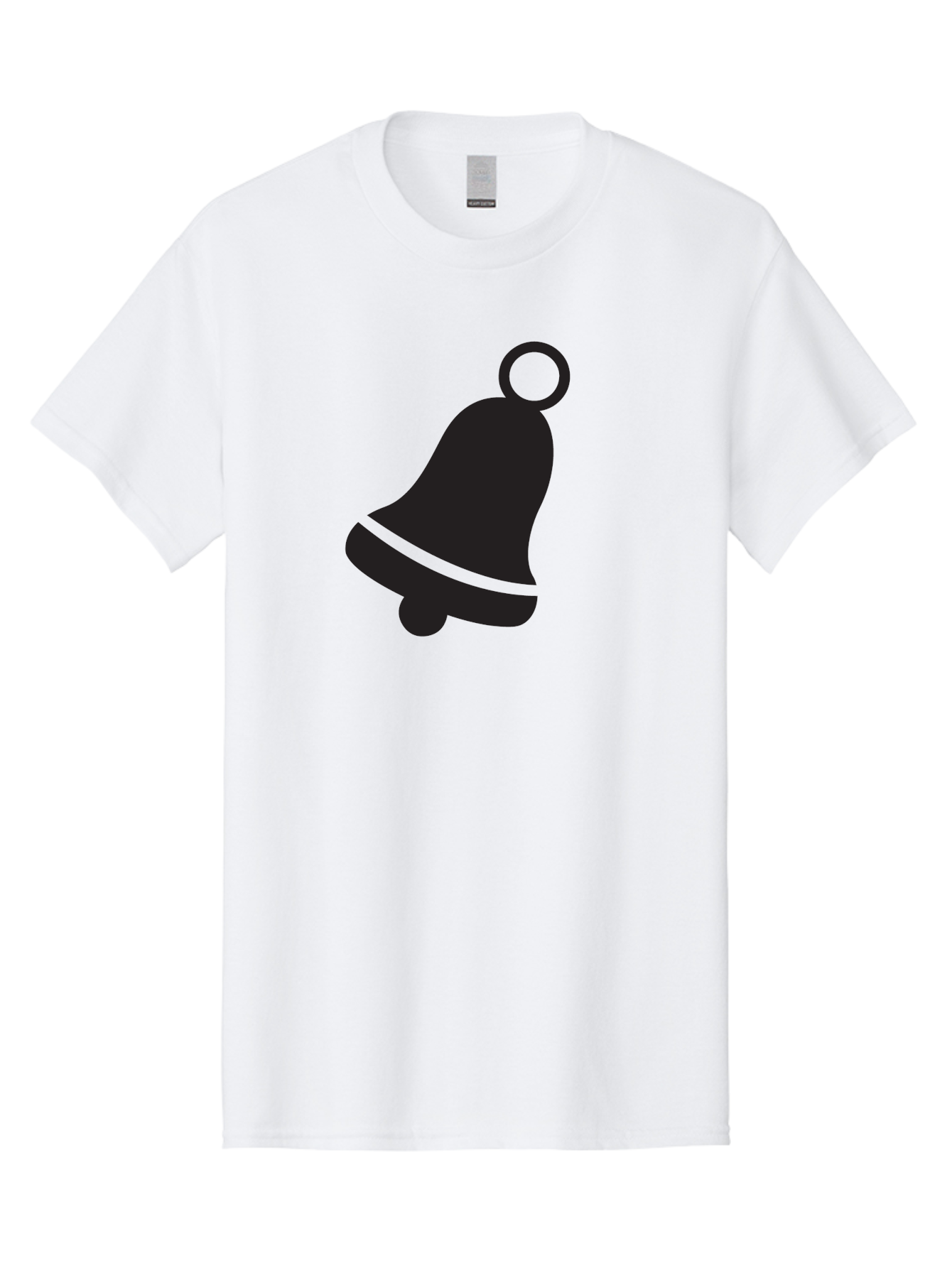 Bell-Icon Men'S Graphic Tee, 100% Cotton, Comfortable Casual Summer Wear, Machine Washable, Notification Symbol, Alert Icon, Reminder Sign, Notification Bell, Message Alert, Bell Notification, Social Media Notification, App Notification Aac509