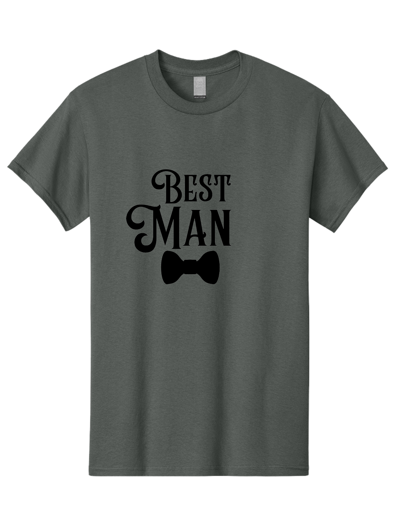 Best-Man Men'S Graphic Tee, 100% Cotton, Comfortable Casual Summer Wear, Machine Washable, Best Man, Bow Tie, Wedding Party, Formal Wear, Stylish Accessories, Men'S Fashion, Groomsman Aac511