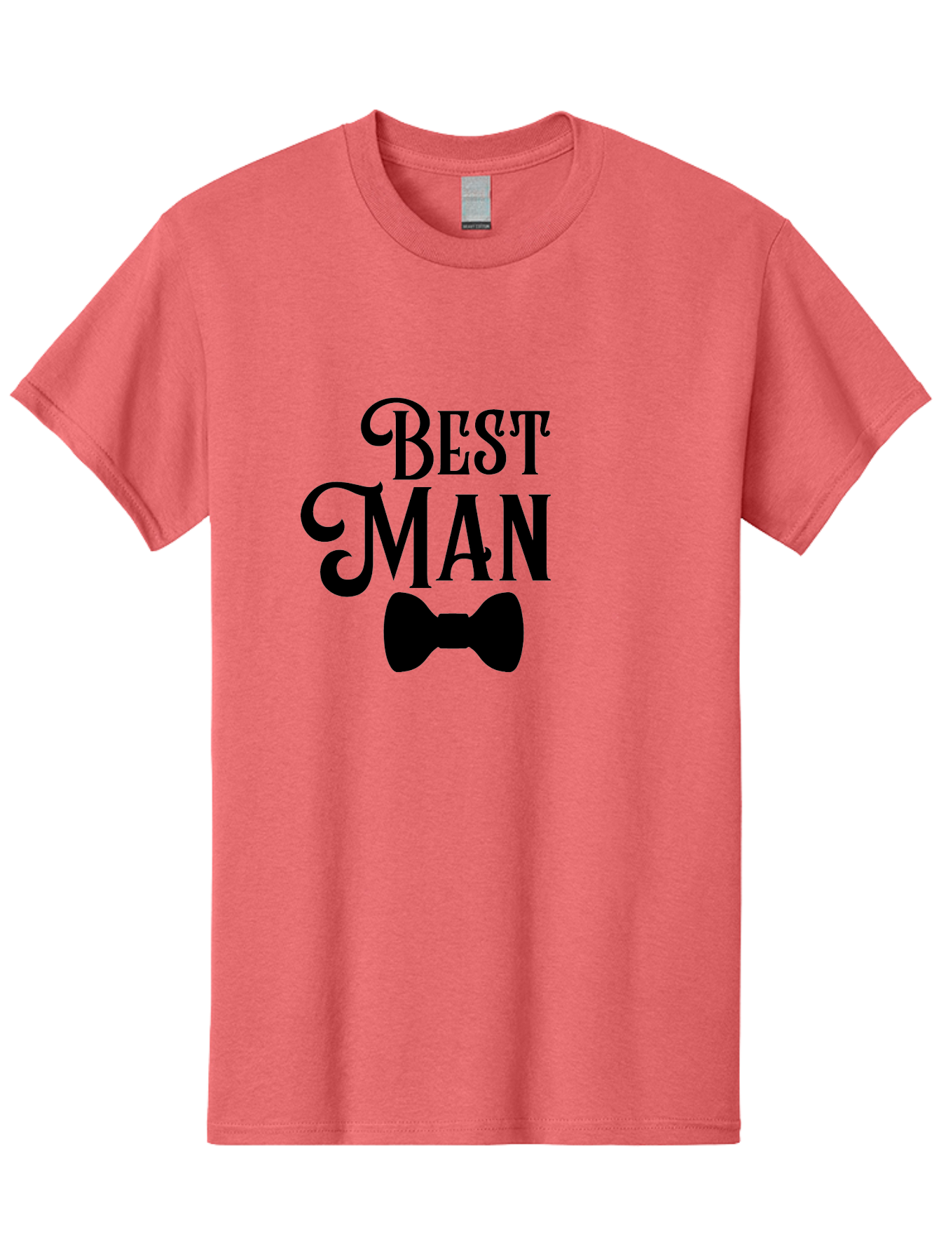 Best-Man Men'S Graphic Tee, 100% Cotton, Comfortable Casual Summer Wear, Machine Washable, Best Man, Bow Tie, Wedding Party, Formal Wear, Stylish Accessories, Men'S Fashion, Groomsman Aac511