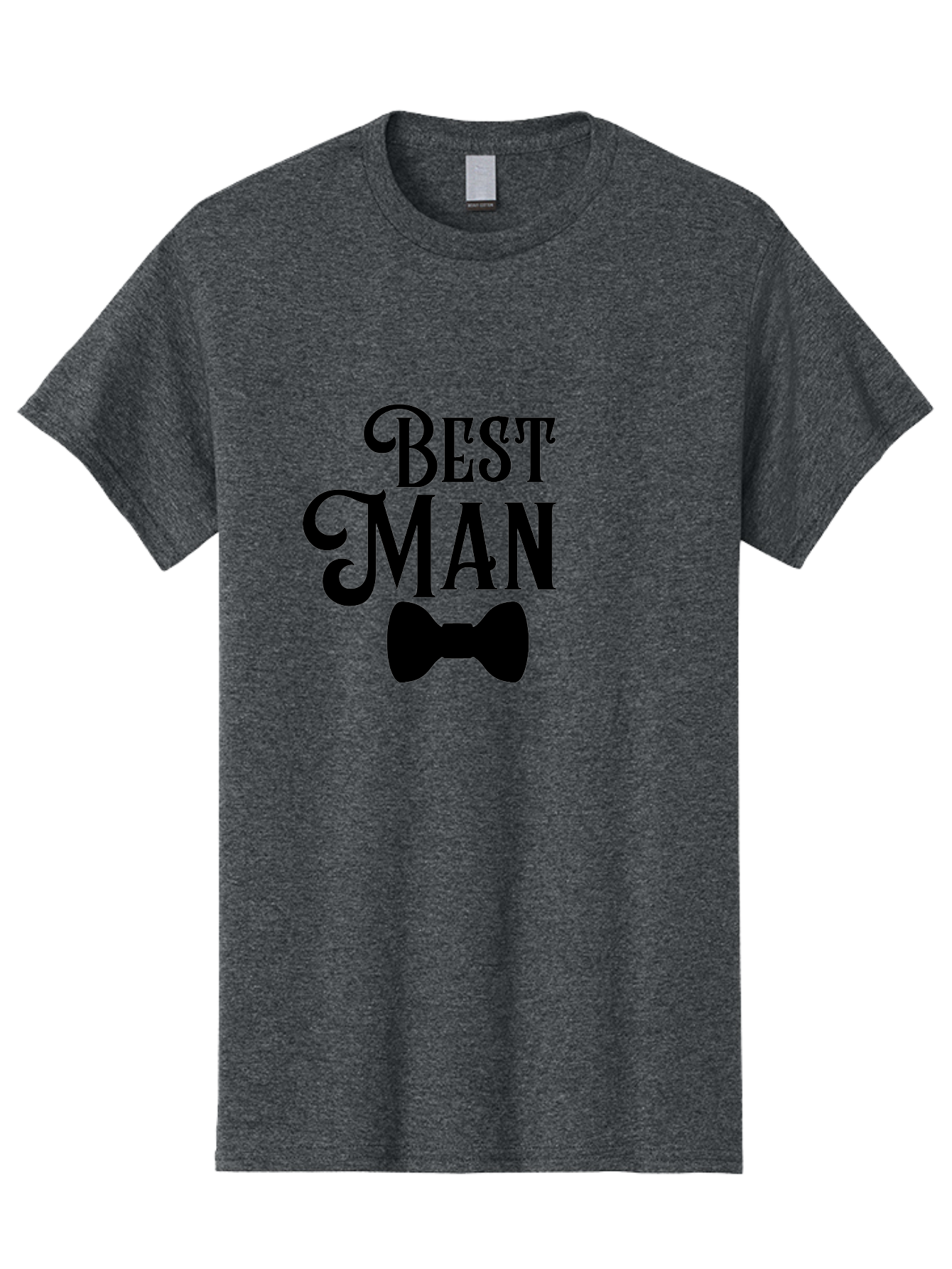 Best-Man Men'S Graphic Tee, 100% Cotton, Comfortable Casual Summer Wear, Machine Washable, Best Man, Bow Tie, Wedding Party, Formal Wear, Stylish Accessories, Men'S Fashion, Groomsman Aac511