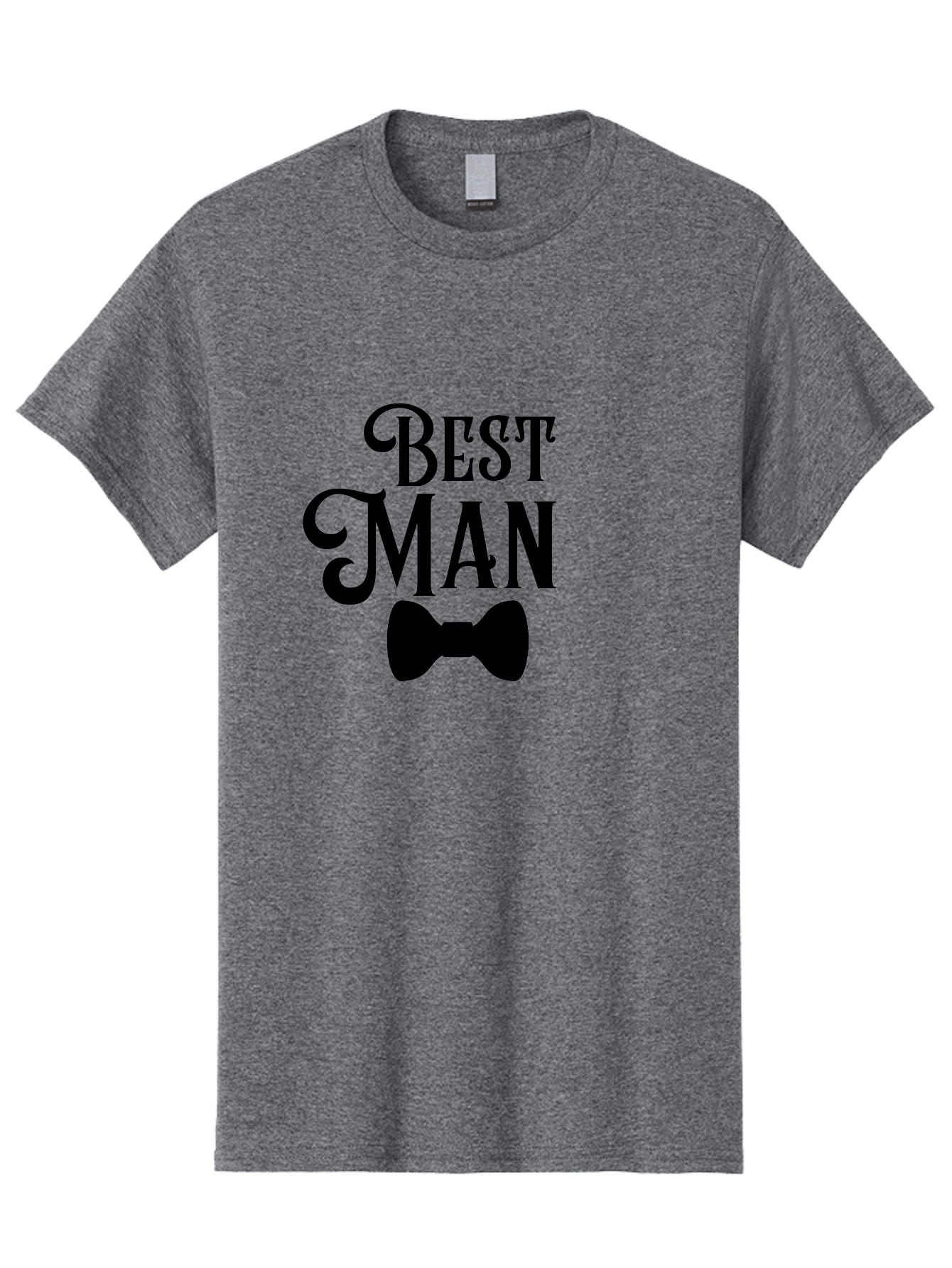 Best-Man Men'S Graphic Tee, 100% Cotton, Comfortable Casual Summer Wear, Machine Washable, Best Man, Bow Tie, Wedding Party, Formal Wear, Stylish Accessories, Men'S Fashion, Groomsman Aac511