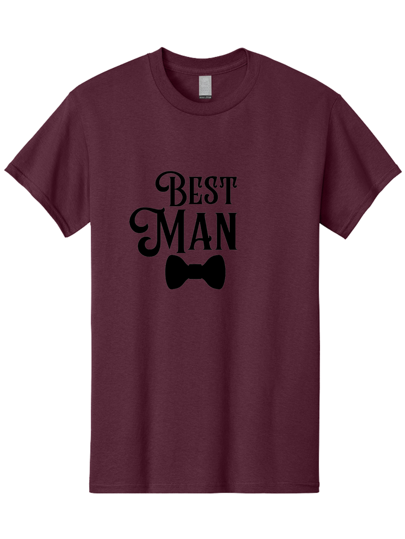 Best-Man Men'S Graphic Tee, 100% Cotton, Comfortable Casual Summer Wear, Machine Washable, Best Man, Bow Tie, Wedding Party, Formal Wear, Stylish Accessories, Men'S Fashion, Groomsman Aac511