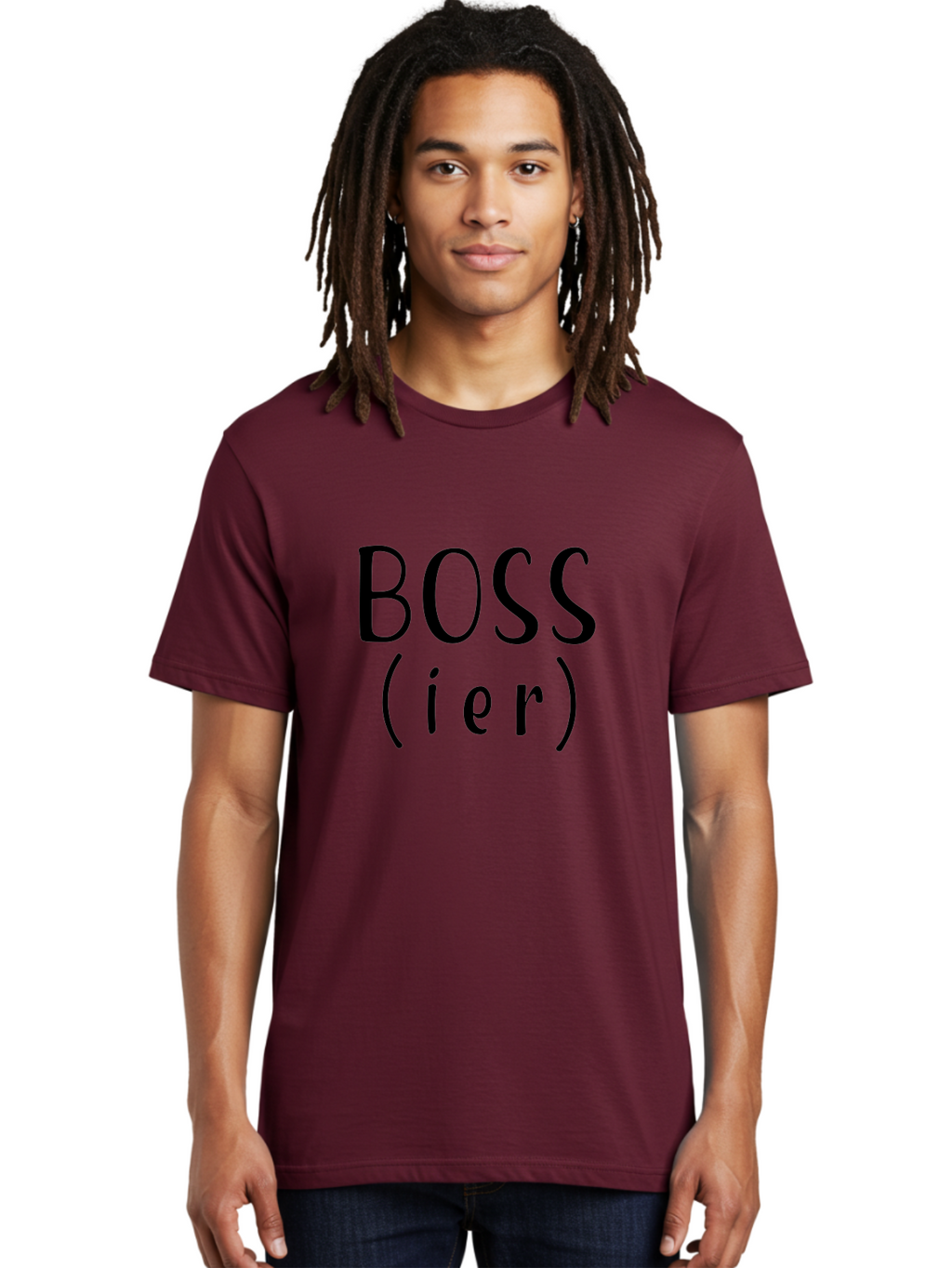 Boss-Ier Men'S Graphic Tee, 100% Cotton, Comfortable Casual Summer Wear, Machine Washable, Boss, Leadership, Authority, Management, Empowerment, Motivation, Confidence, Career Success, Professional Growth, Leadership Skills Aac539