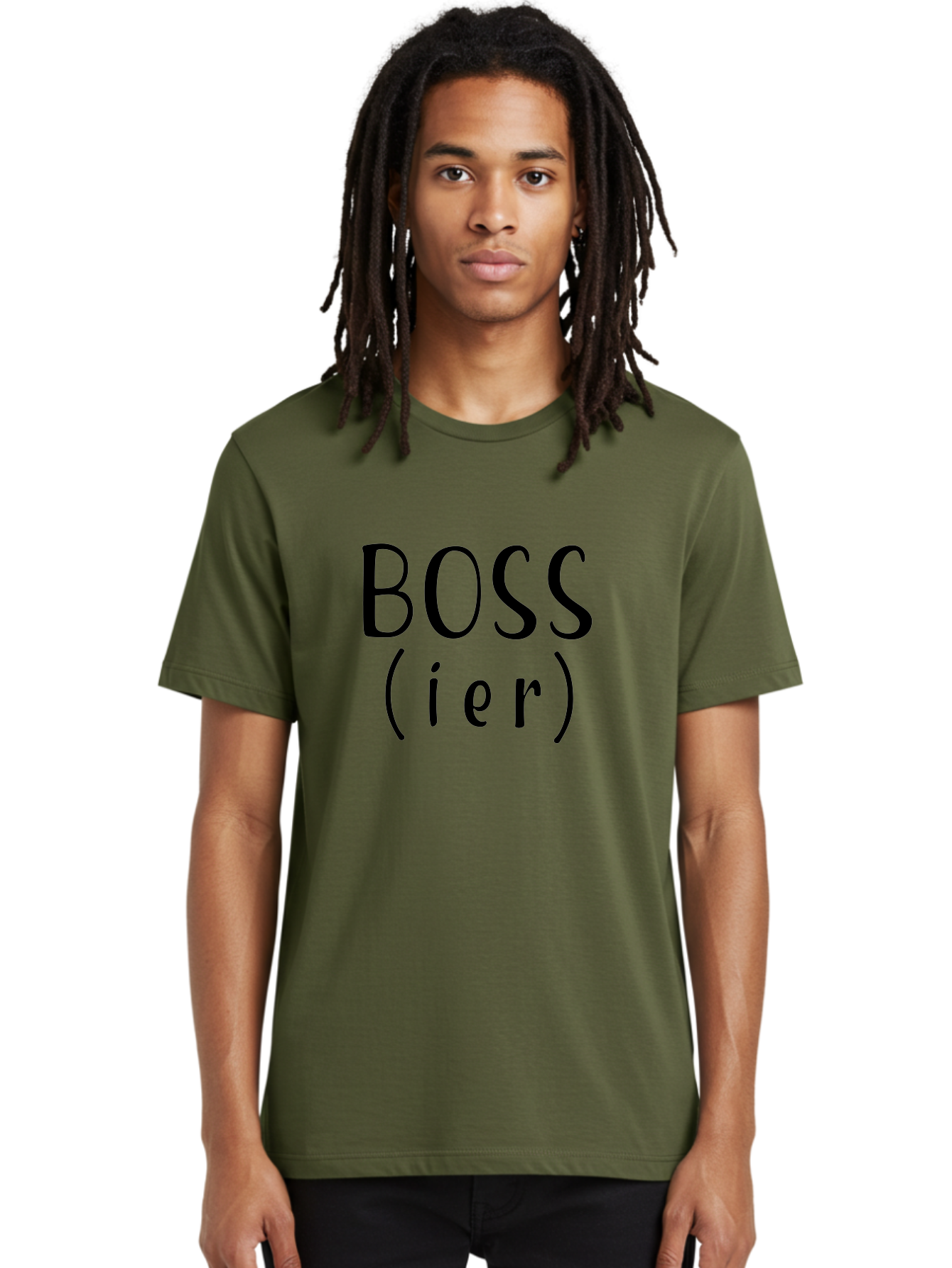 Boss-Ier Men'S Graphic Tee, 100% Cotton, Comfortable Casual Summer Wear, Machine Washable, Boss, Leadership, Authority, Management, Empowerment, Motivation, Confidence, Career Success, Professional Growth, Leadership Skills Aac539