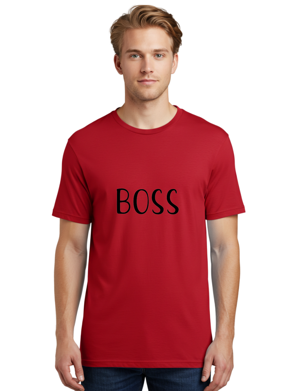 Boss Men'S Graphic Tee, 100% Cotton, Comfortable Casual Summer Wear, Machine Washable, Leadership, Authority, Power, Confidence, Boss Mode, Leadership Skills, Confident Attitude, Motivation Aac540