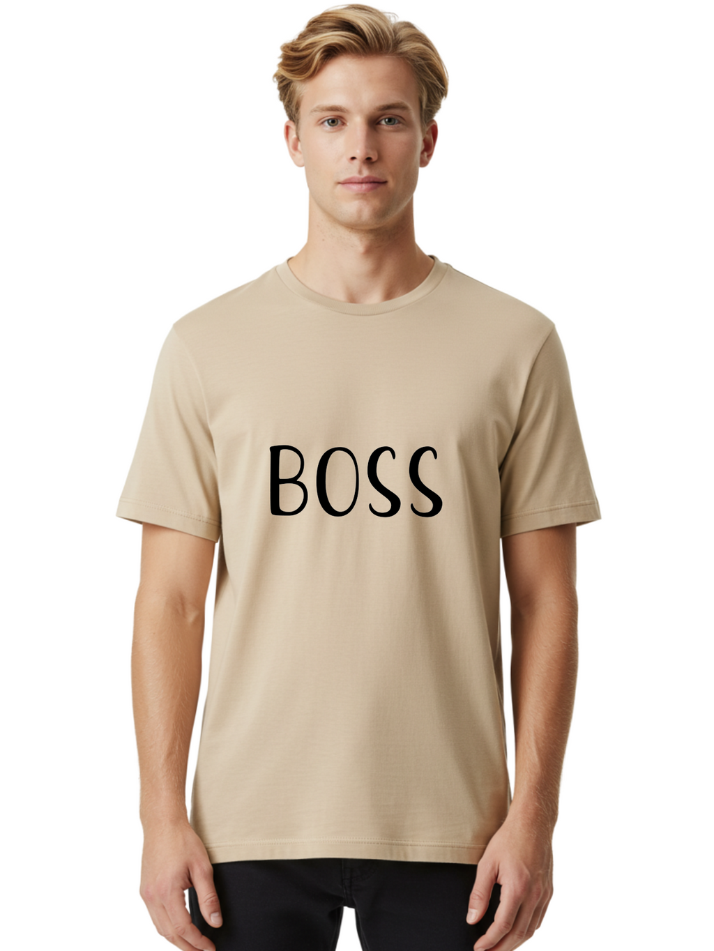 Boss Men'S Graphic Tee, 100% Cotton, Comfortable Casual Summer Wear, Machine Washable, Leadership, Authority, Power, Confidence, Boss Mode, Leadership Skills, Confident Attitude, Motivation Aac540