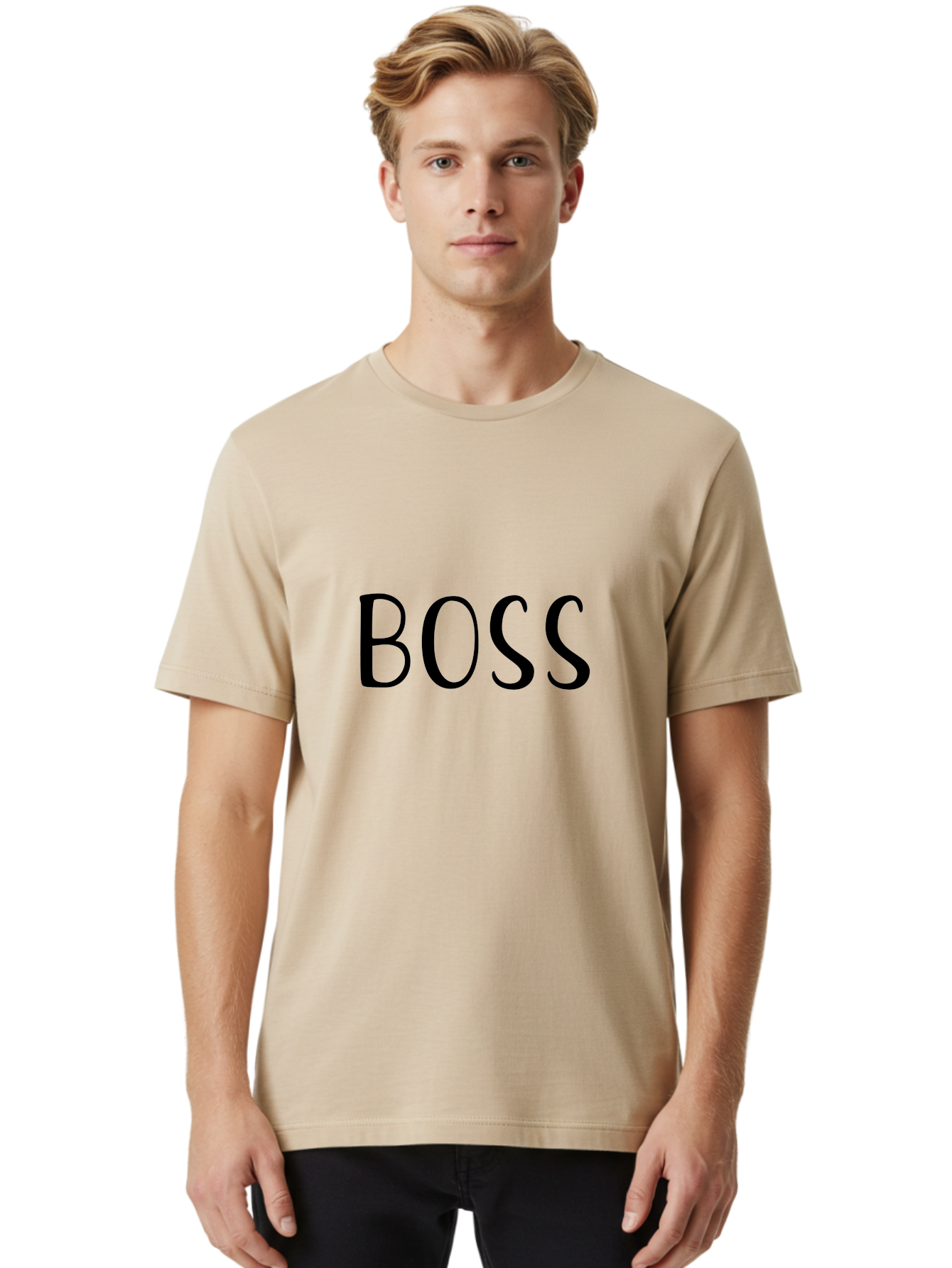 Boss Men'S Graphic Tee, 100% Cotton, Comfortable Casual Summer Wear, Machine Washable, Leadership, Authority, Power, Confidence, Boss Mode, Leadership Skills, Confident Attitude, Motivation Aac540