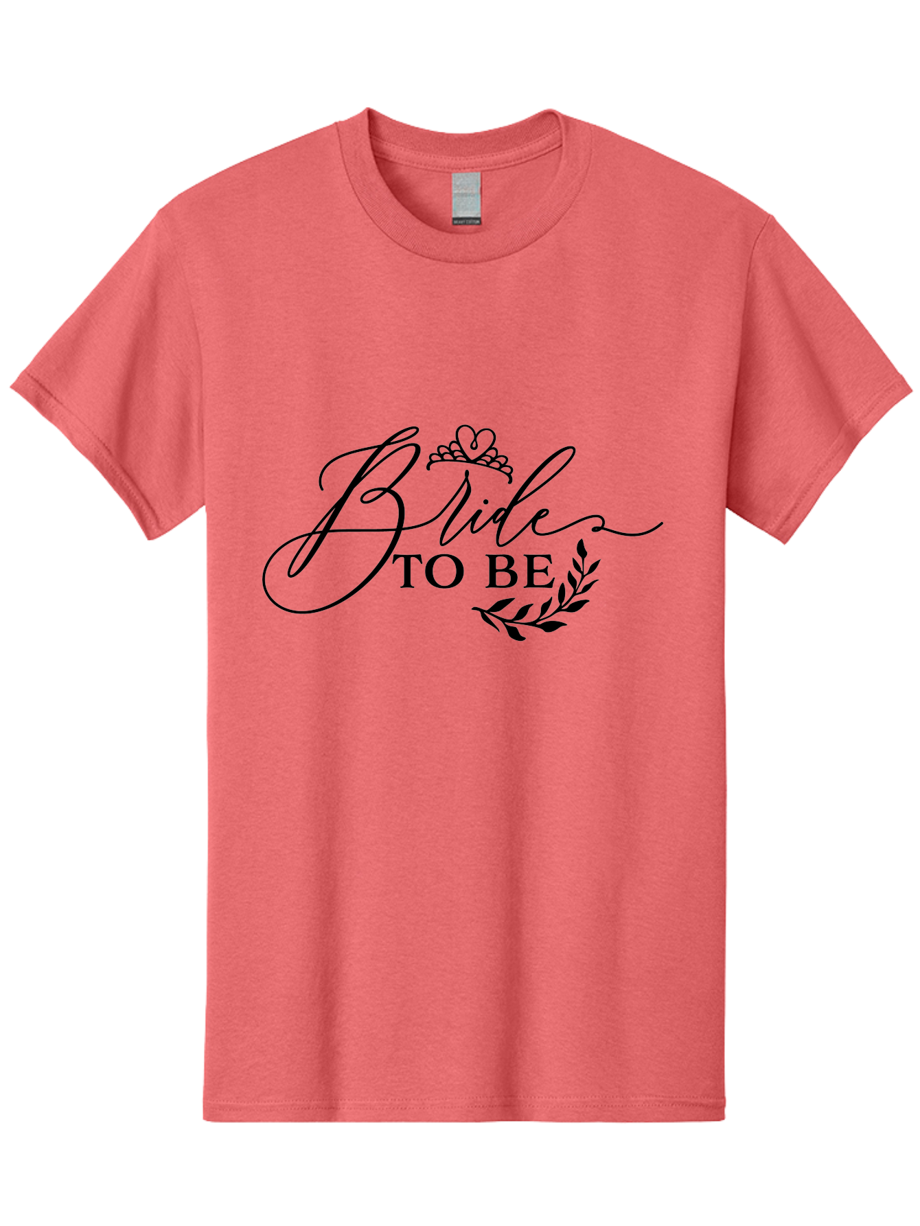 Bride-To-Be Men'S Graphic Tee, 100% Cotton, Comfortable Casual Summer Wear, Machine Washable, Bridal Party, Wedding Decorations, Bachelorette Party, Bridesmaid Gifts, Wedding Accessories, Tiara, Laurel Leaves, Bridal Shower Aac545