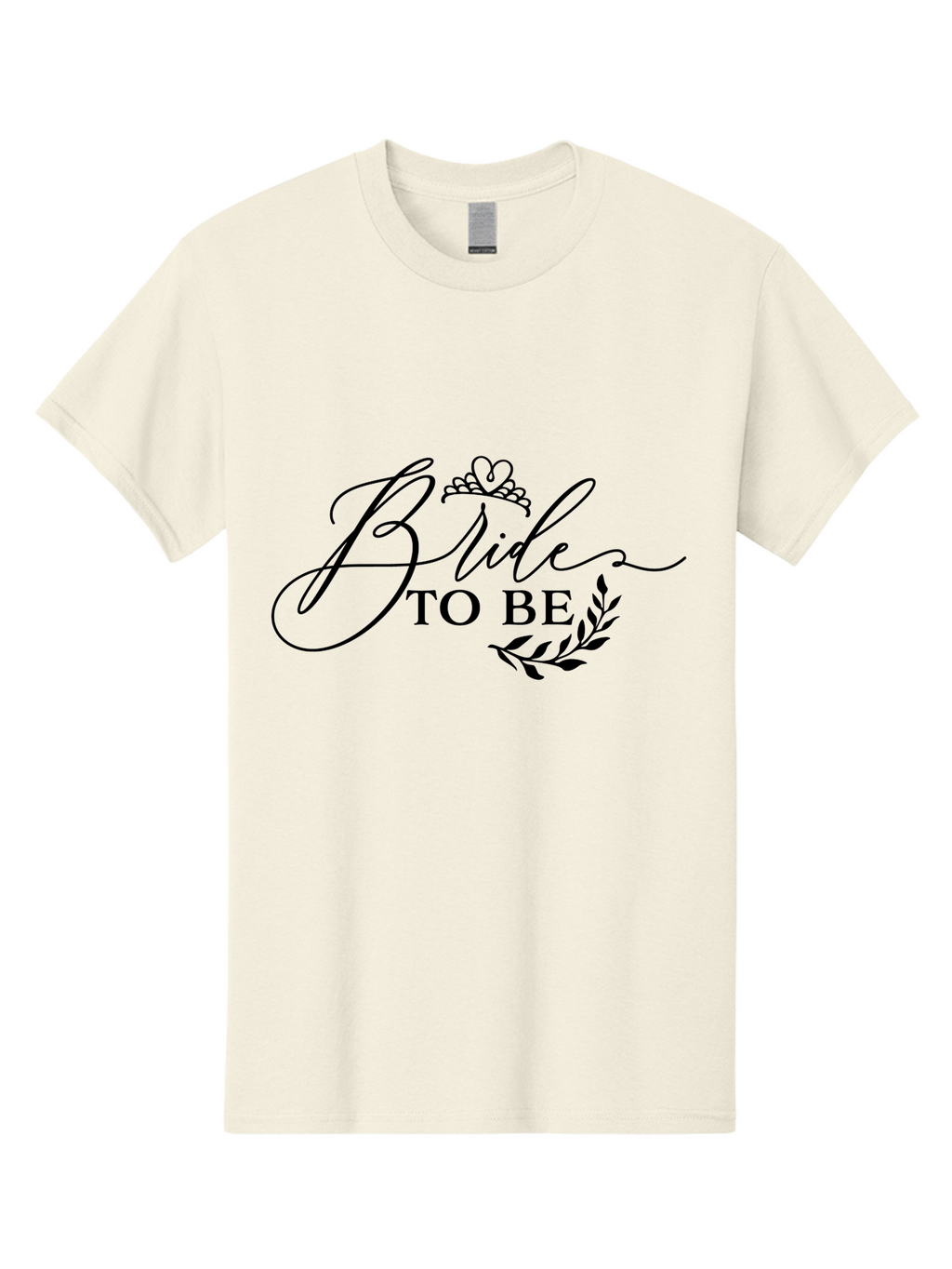 Bride-To-Be Men'S Graphic Tee, 100% Cotton, Comfortable Casual Summer Wear, Machine Washable, Bridal Party, Wedding Decorations, Bachelorette Party, Bridesmaid Gifts, Wedding Accessories, Tiara, Laurel Leaves, Bridal Shower Aac545