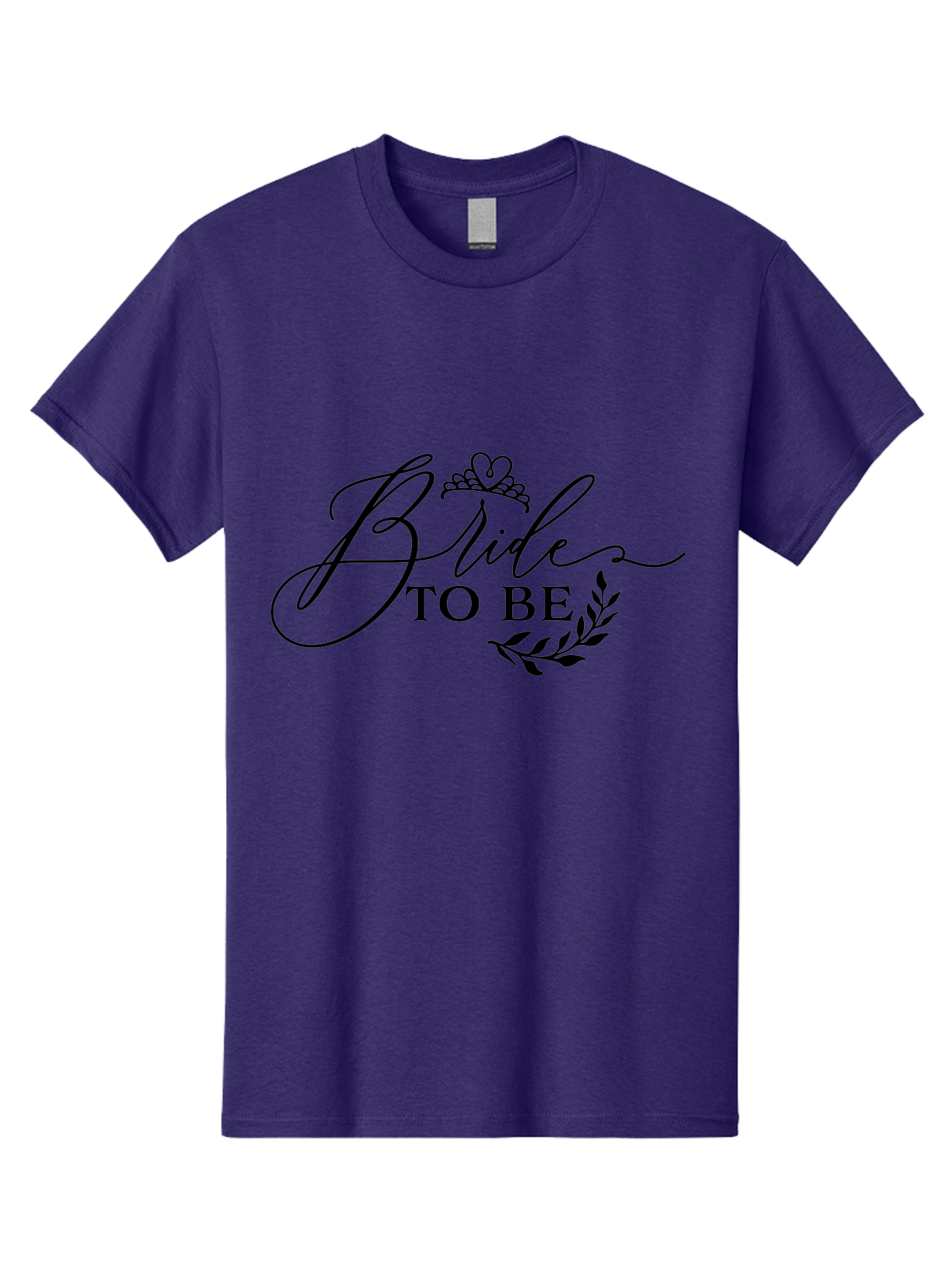 Bride-To-Be Men'S Graphic Tee, 100% Cotton, Comfortable Casual Summer Wear, Machine Washable, Bridal Party, Wedding Decorations, Bachelorette Party, Bridesmaid Gifts, Wedding Accessories, Tiara, Laurel Leaves, Bridal Shower Aac545