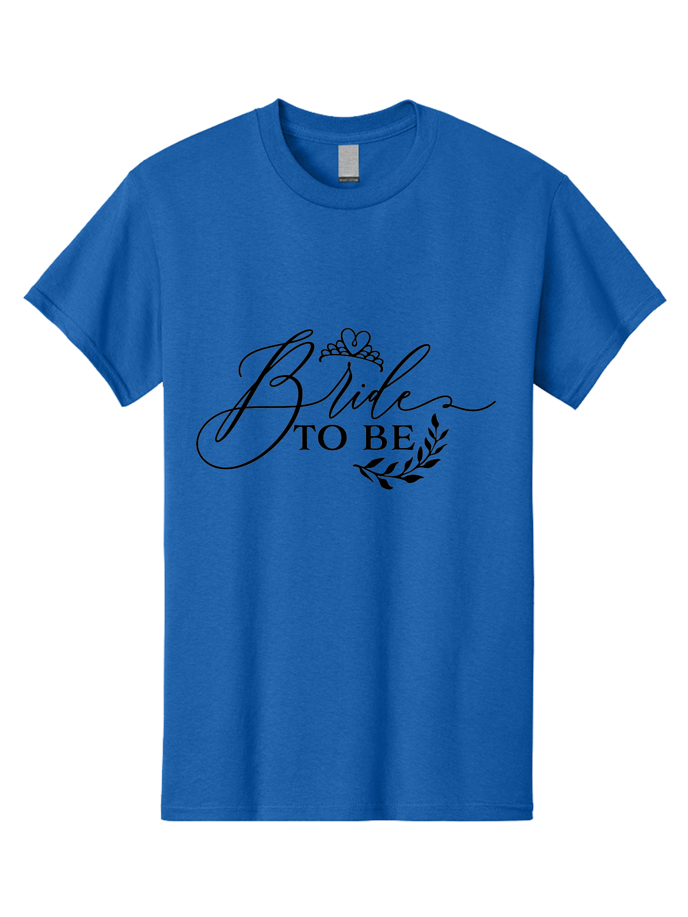 Bride-To-Be Men'S Graphic Tee, 100% Cotton, Comfortable Casual Summer Wear, Machine Washable, Bridal Party, Wedding Decorations, Bachelorette Party, Bridesmaid Gifts, Wedding Accessories, Tiara, Laurel Leaves, Bridal Shower Aac545