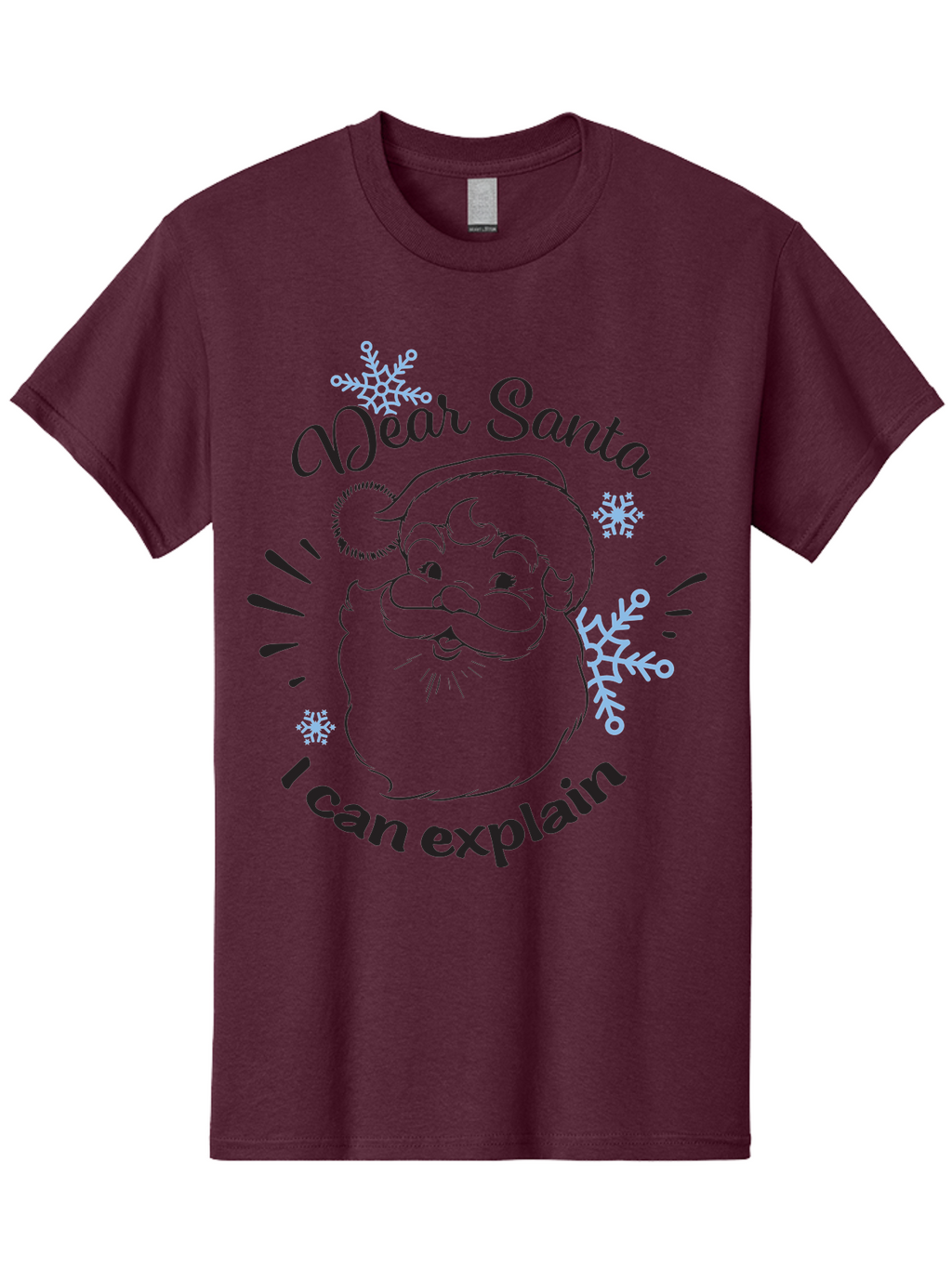 Dear-Santa-I-Can-Explain-1 Men'S Graphic Tee, 100% Cotton, Comfortable Casual Summer Wear, Machine Washable, Santa Claus Illustration, Christmas Humor, Festive Design, Holiday Joke, Naughty List, Xmas Gift, Funny Quote, Jolly Old Elf Aac629