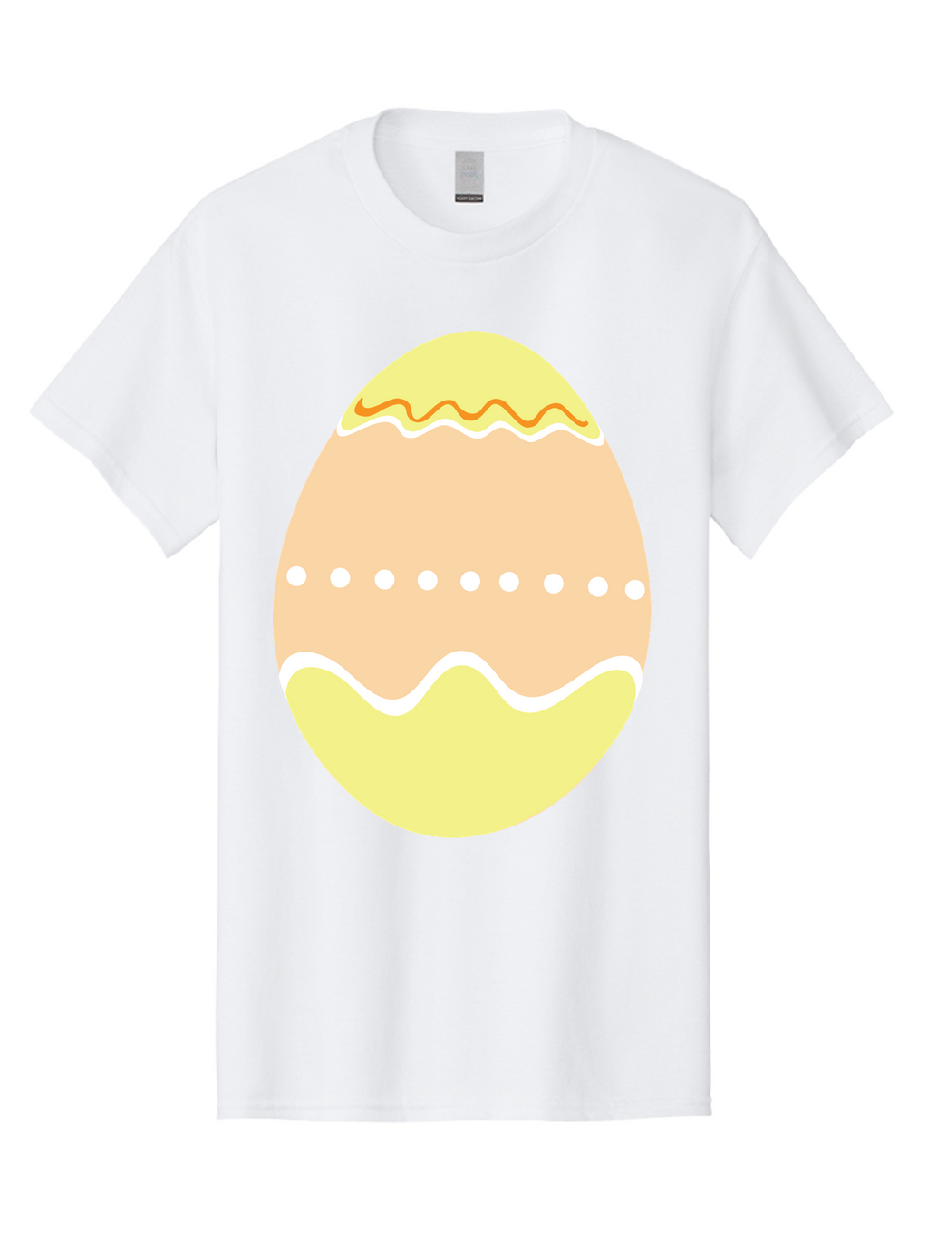 Decorated-Easter-Egg-2 Men'S Graphic Tee, 100% Cotton, Comfortable Casual Summer Wear, Machine Washable, Easter Egg, Decorated Egg, Spring Theme, Vibrant Colors, Wavy Lines, Dotted Pattern, Festive Design, Pastel Colors, Holiday Decoration, Aac633
