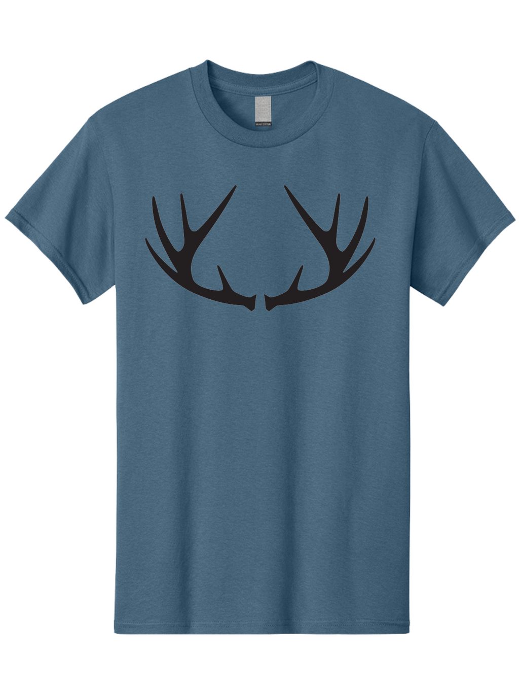 Deer-Antlers-1 Men'S Graphic Tee, 100% Cotton, Comfortable Casual Summer Wear, Machine Washable, Deer Antlers, Hunting, Wildlife, Outdoor Gear, Hunting Trophies, Animal Silhouettes, Forest Life Aac638