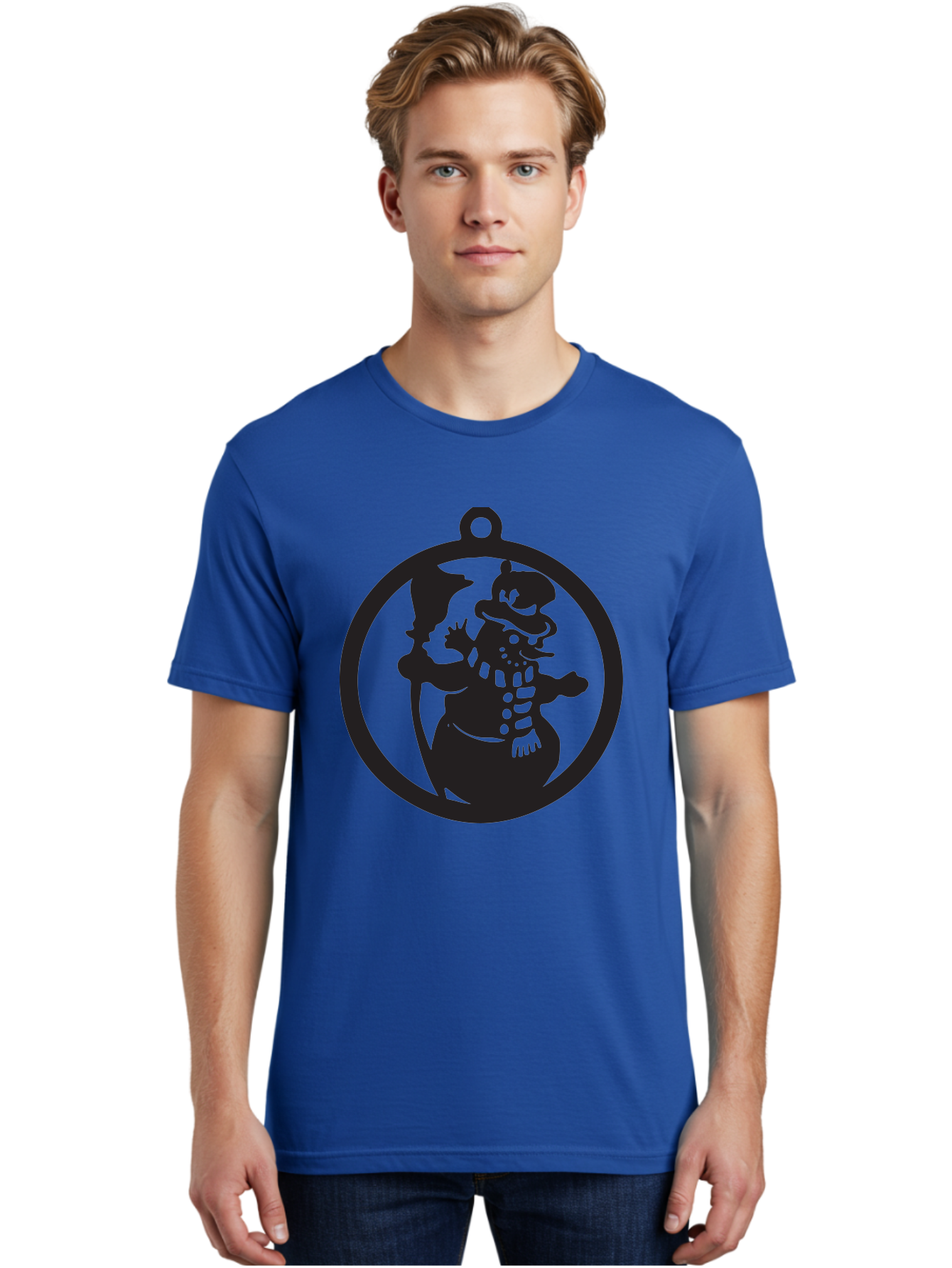Duck-Hunt-Dog Men'S Graphic Tee, 100% Cotton, Comfortable Casual Summer Wear, Machine Washable, Magician Duck Character, Cartoon Silhouette, Mystical Illustration, Fantasy Art, Whimsical Design, Ornate Details, Medieval Inspired, Aac662