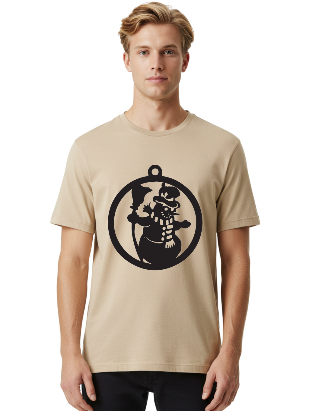 Duck-Hunt-Dog Men'S Graphic Tee, 100% Cotton, Comfortable Casual Summer Wear, Machine Washable, Magician Duck Character, Cartoon Silhouette, Mystical Illustration, Fantasy Art, Whimsical Design, Ornate Details, Medieval Inspired, Aac662
